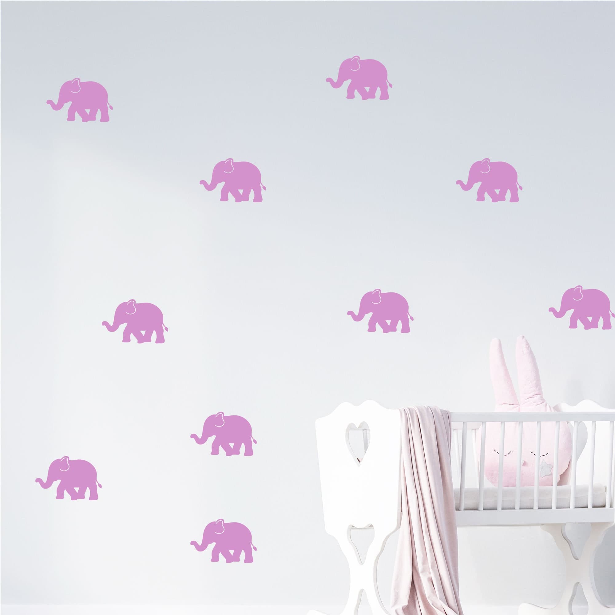 Elephant Wall Decals / Nursery Wall Stickers / Baby Room Decor / Baby Animal Vinyls / Baby Shower Gift/ Safari Animal wall stickers - image 4