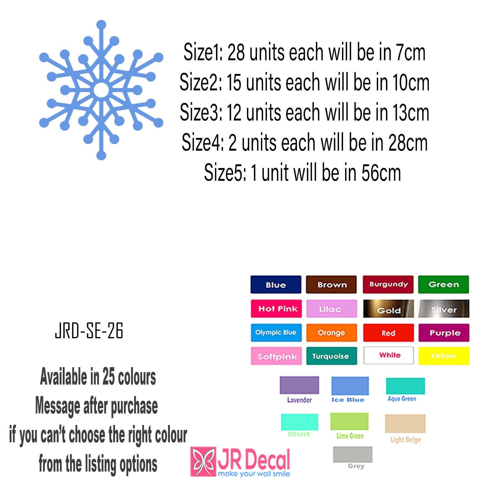 Christmas Snowflake Vinyl Wall Decals – Holiday Home Decor - image 4