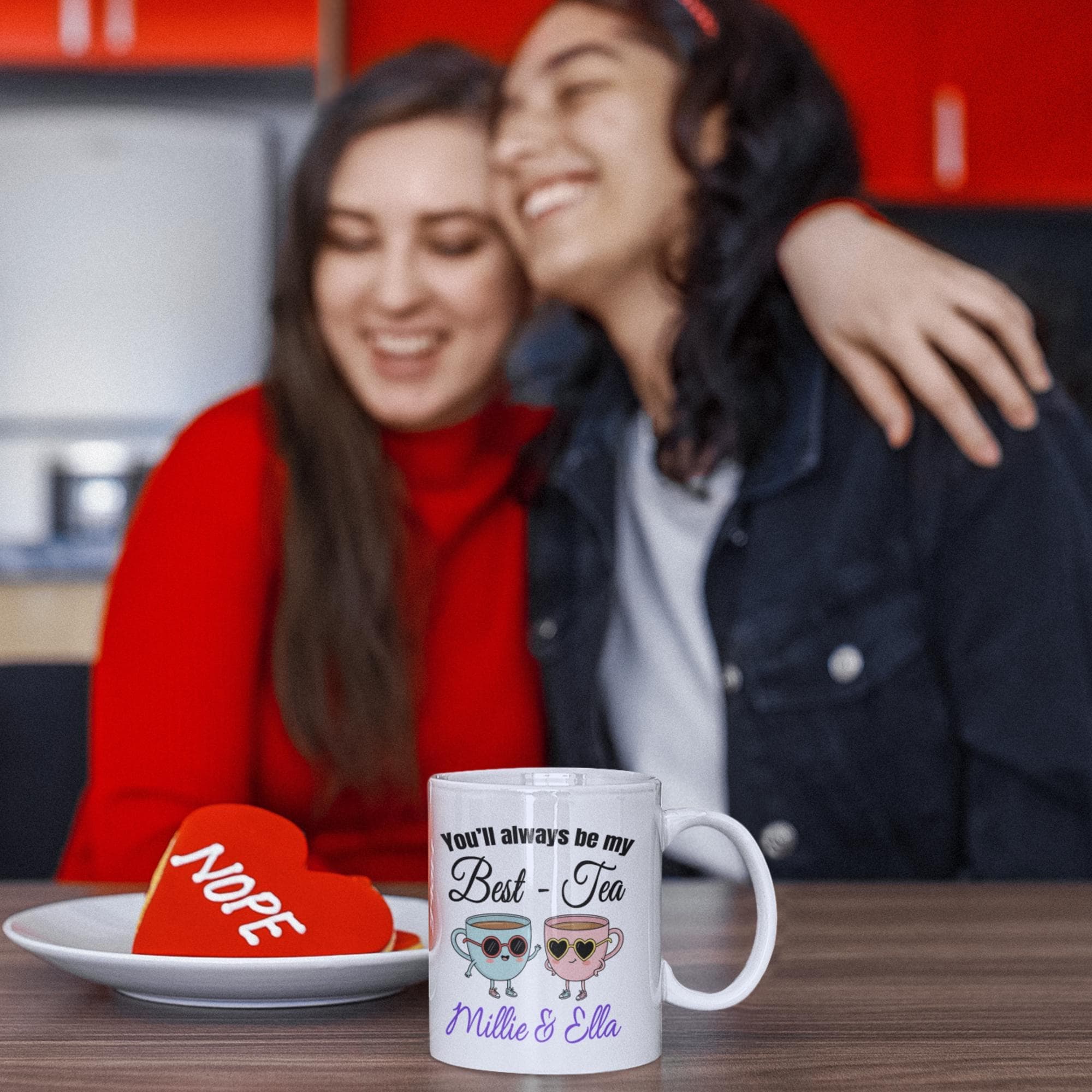 Personalised Bestie Mug, Best-Tea Friendship Gift, Custom Best Friend Birthday Present, Friends Ceramic Cup - image 3