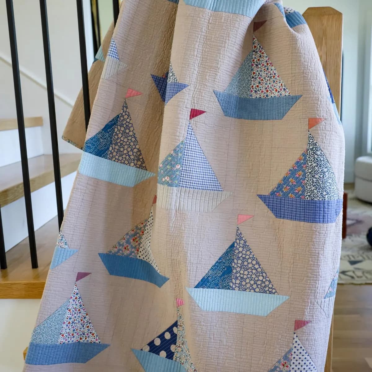 Tilda Sailboat Sew-Ready Precut Quilt Kit 58" x 68" Pre cut quilt kit - image 4