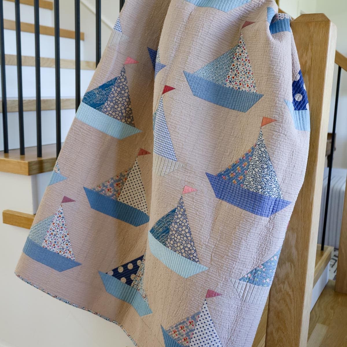 Tilda Sailboat Sew-Ready Precut Quilt Kit 58" x 68" Pre cut quilt kit - image 3