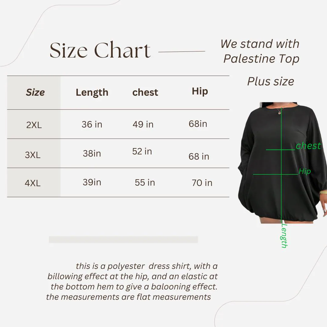 We stand with Palestine Top (Plus size) - image 5