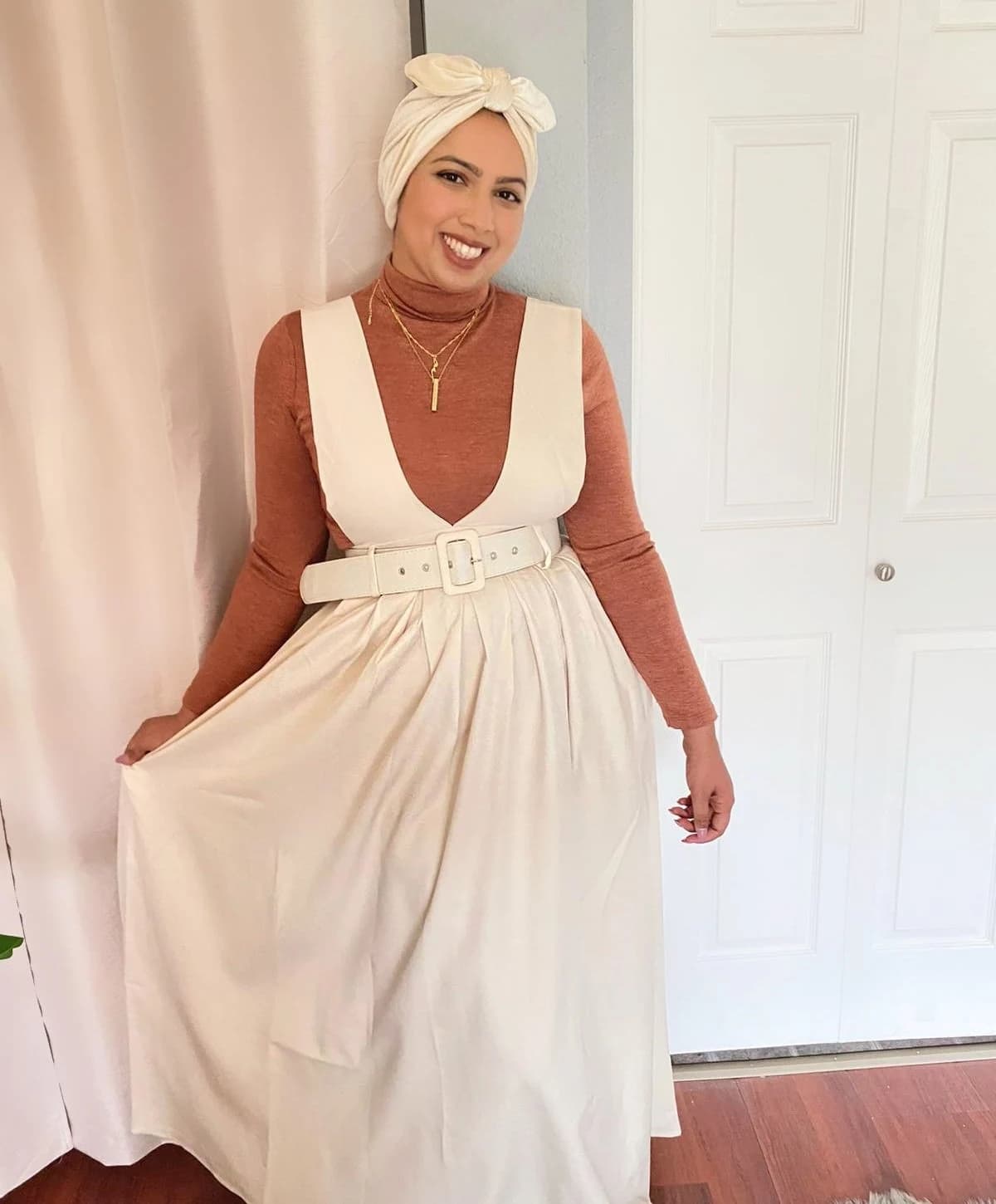Jumper Skirt with Belt