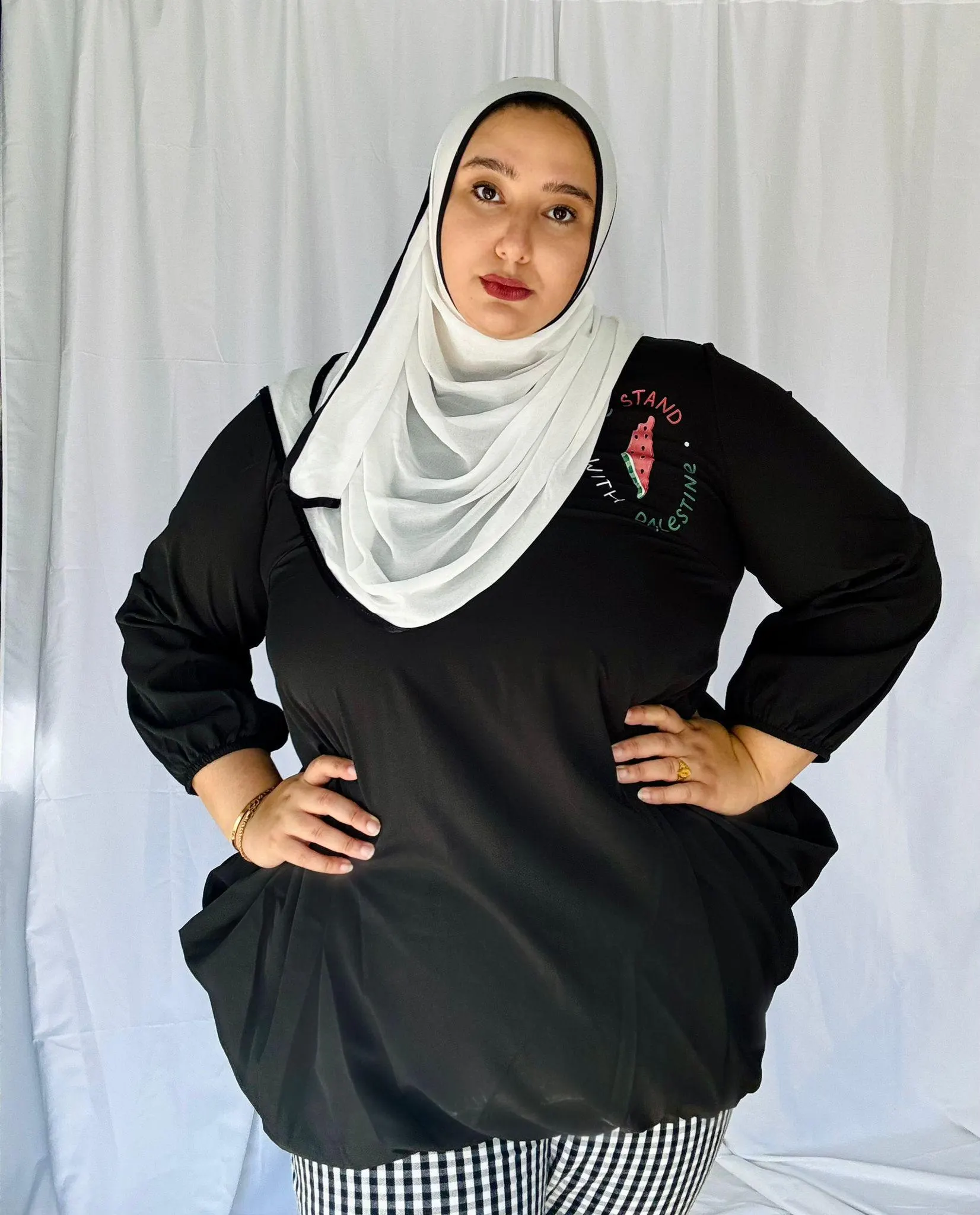 We stand with Palestine Top (Plus size)