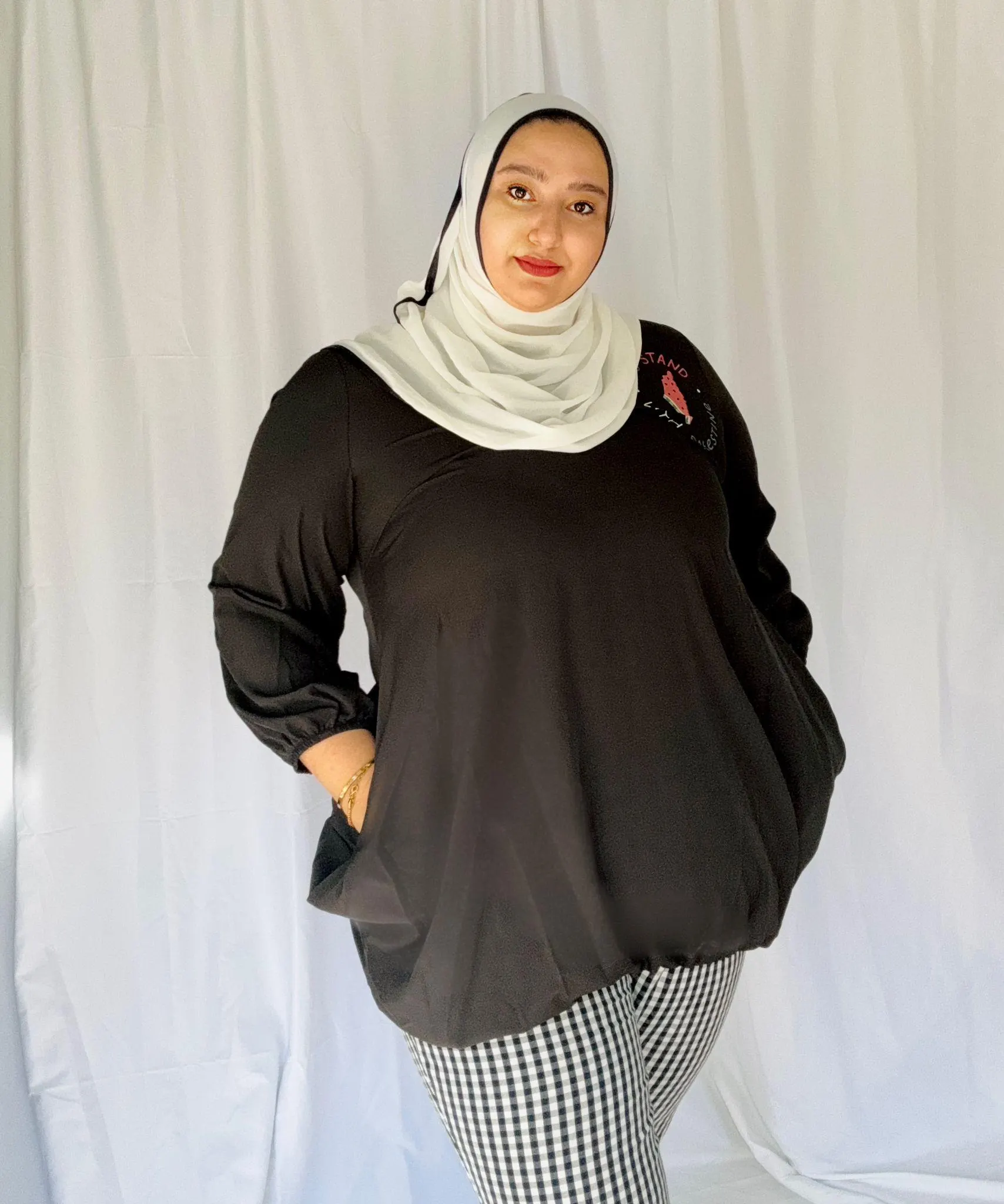We stand with Palestine Top (Plus size) - image 3