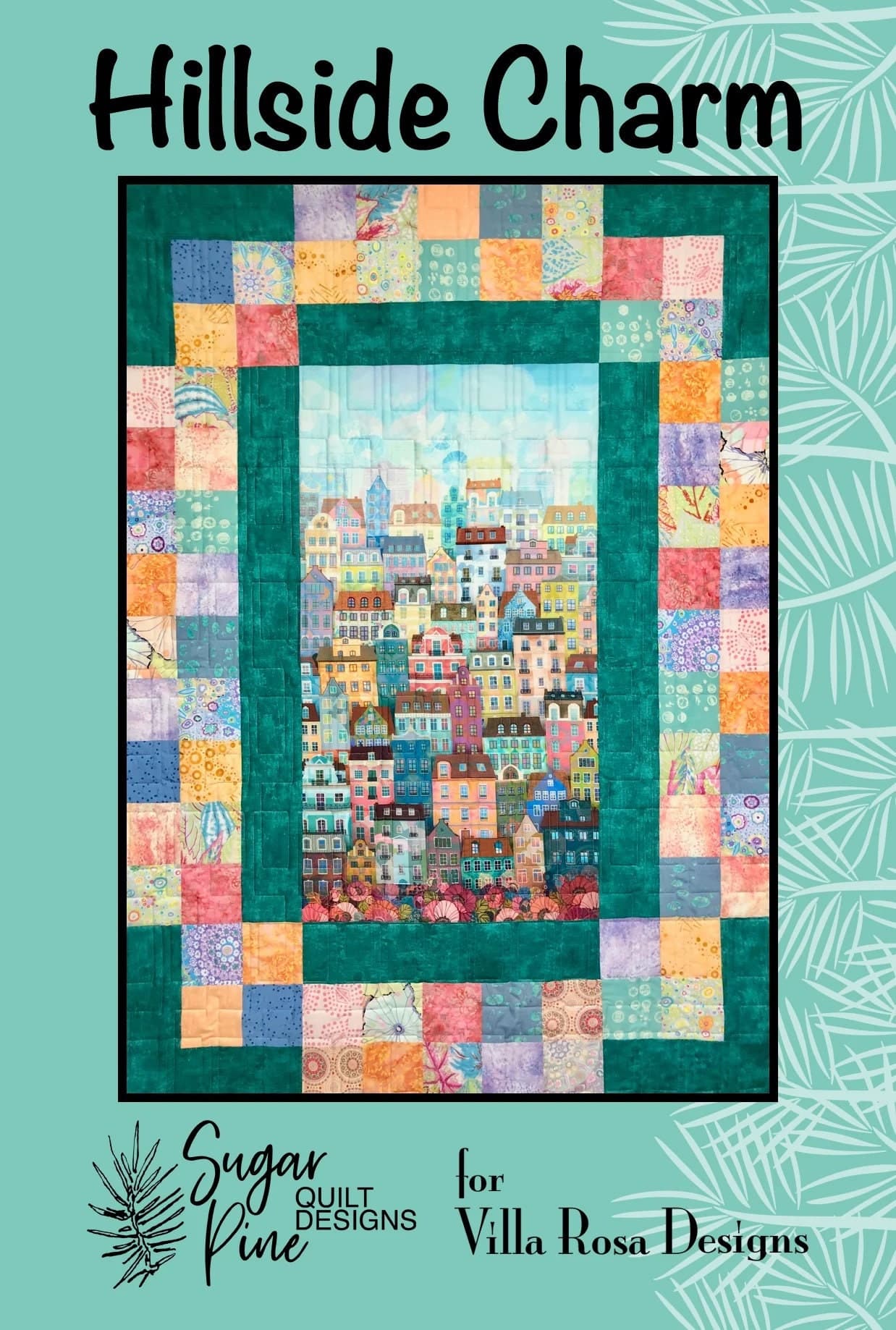 Hillside Charm Printed Pattern Villa Rosa Designs  Size 50" x 68"