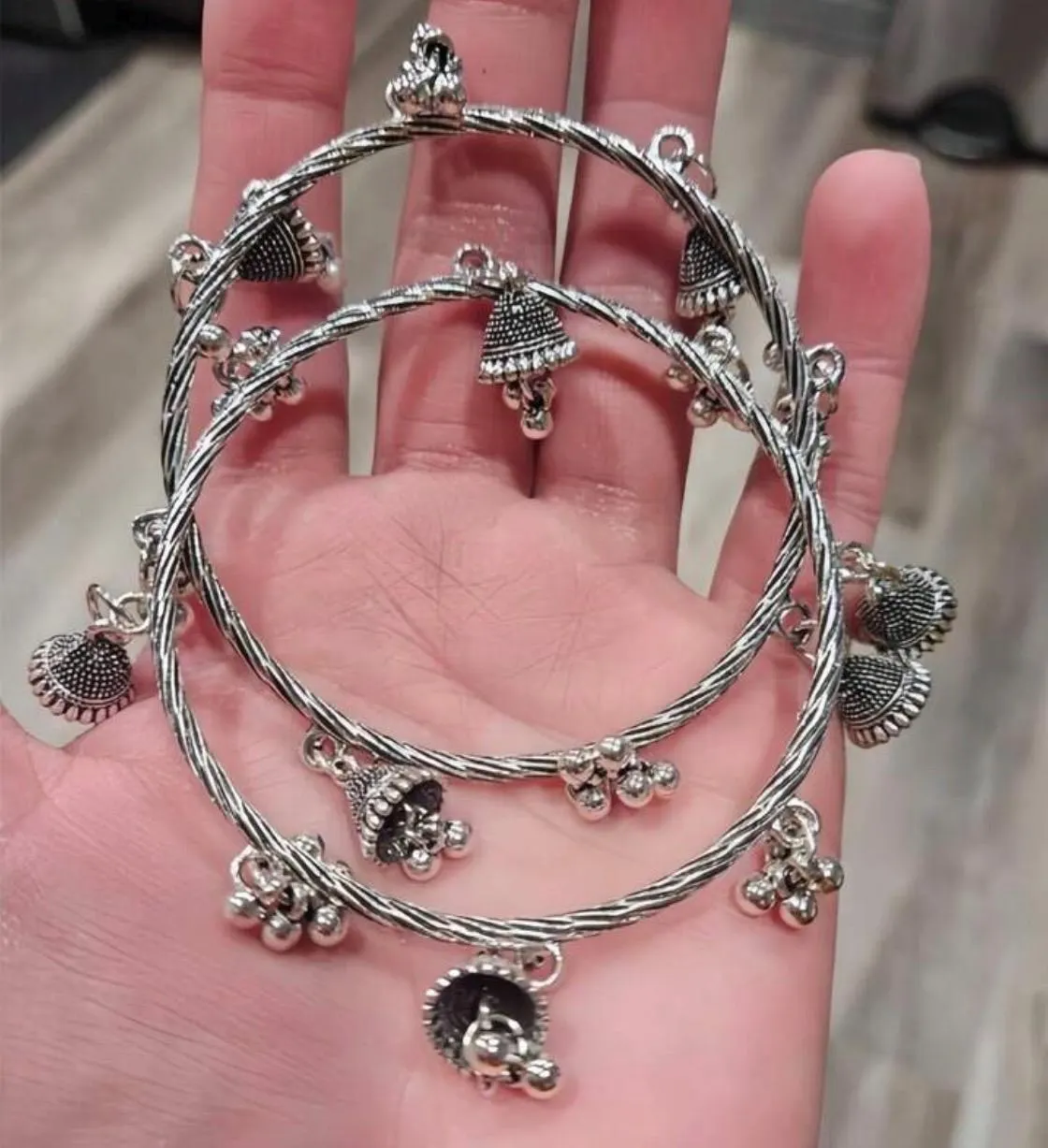 Kashmiri Ghungru Bangles, Kashmiri Churiyan with Bells and Beads.