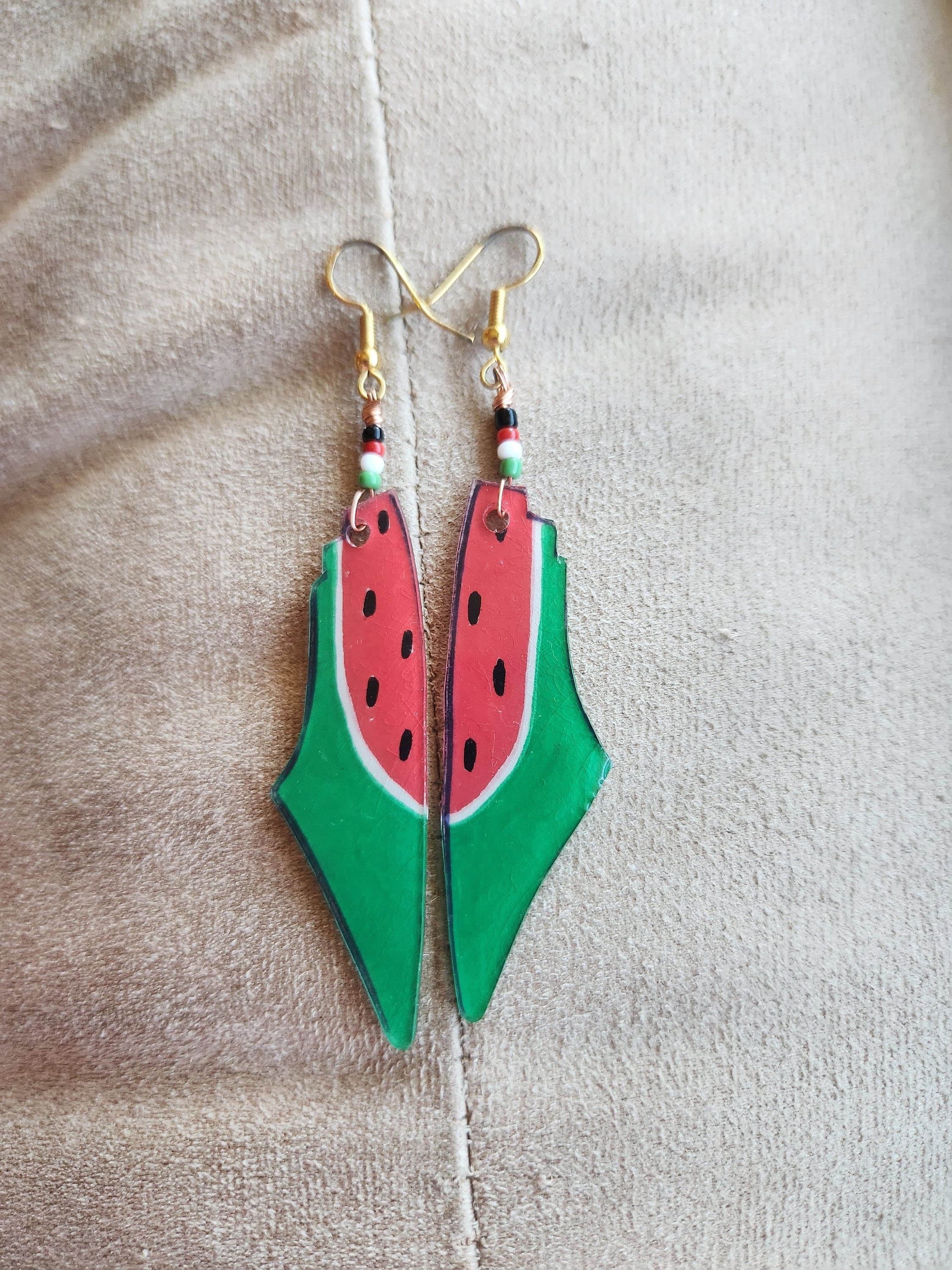 Palestine watermelon earrings for Gaza - image 3