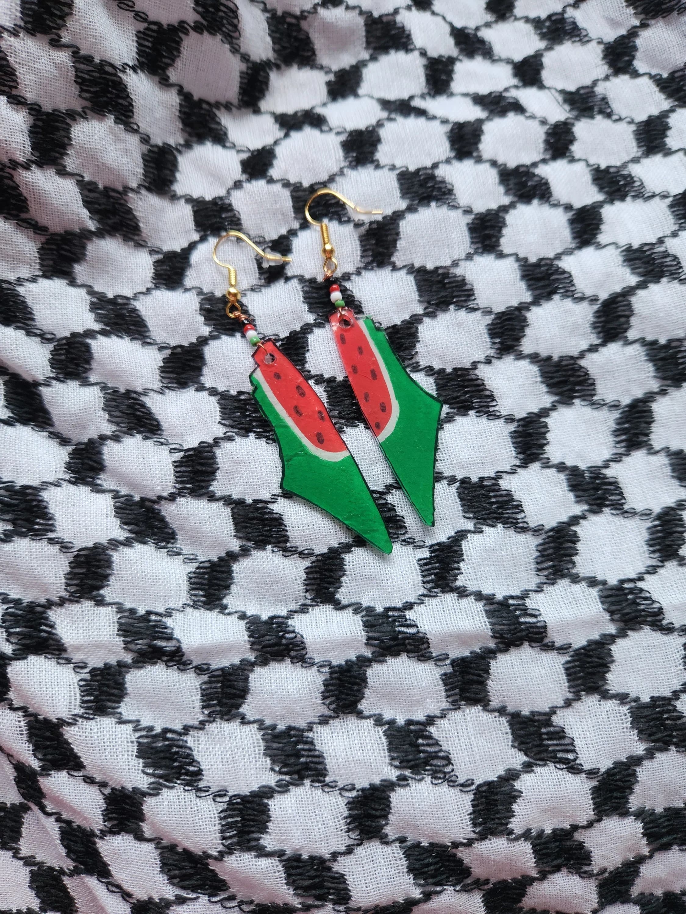 Palestine watermelon earrings for Gaza - image 4
