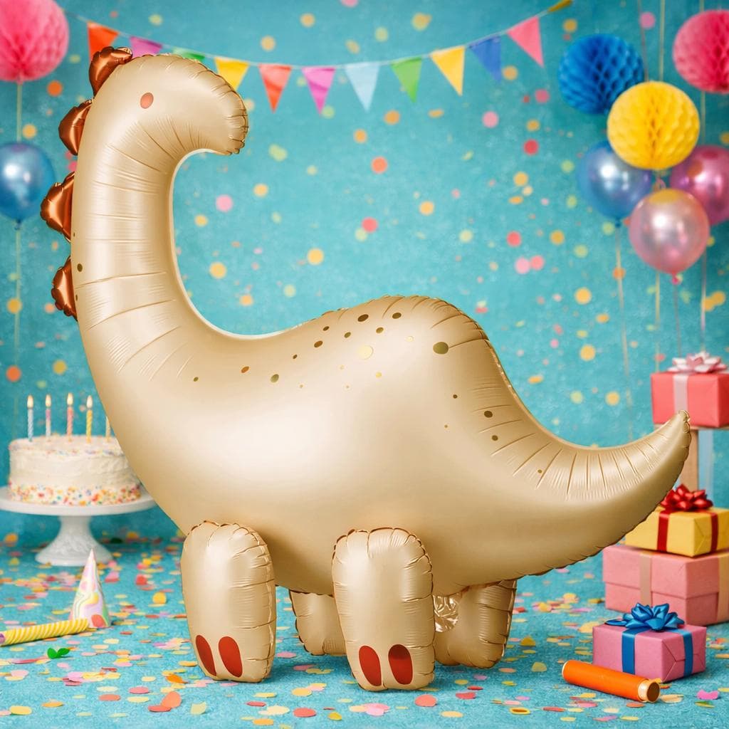 Giant Brontosaurus Dinosaur Foil Balloon, Jurassic Dinosaur Theme Birthday Party, Dinosaur Party Balloon, Kids Dinosaur Decoration 39inch