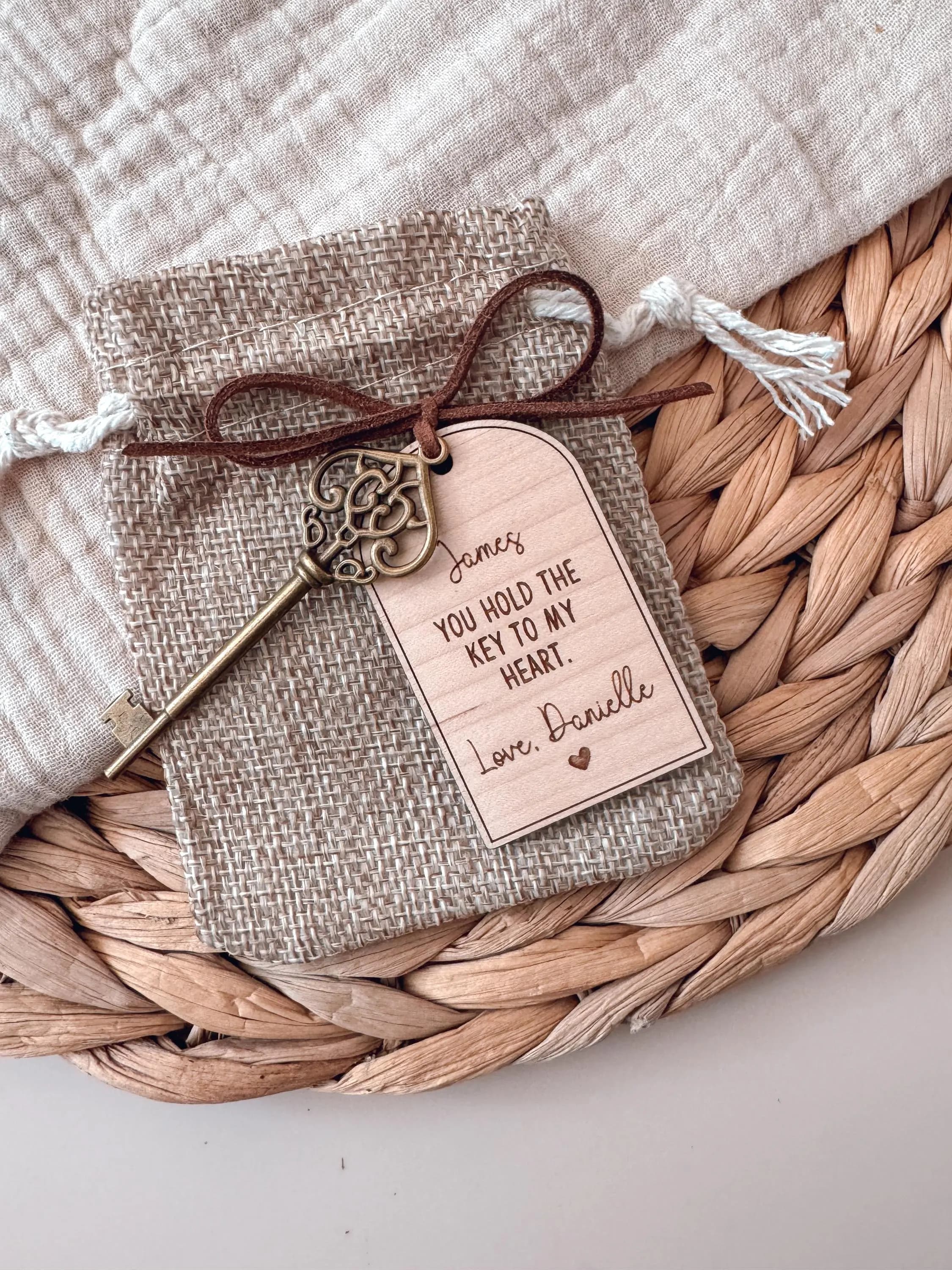 Personalised You Hold The Key To My Heart Romantic Valentines Love Gift Keepsake For Him Her - image 4