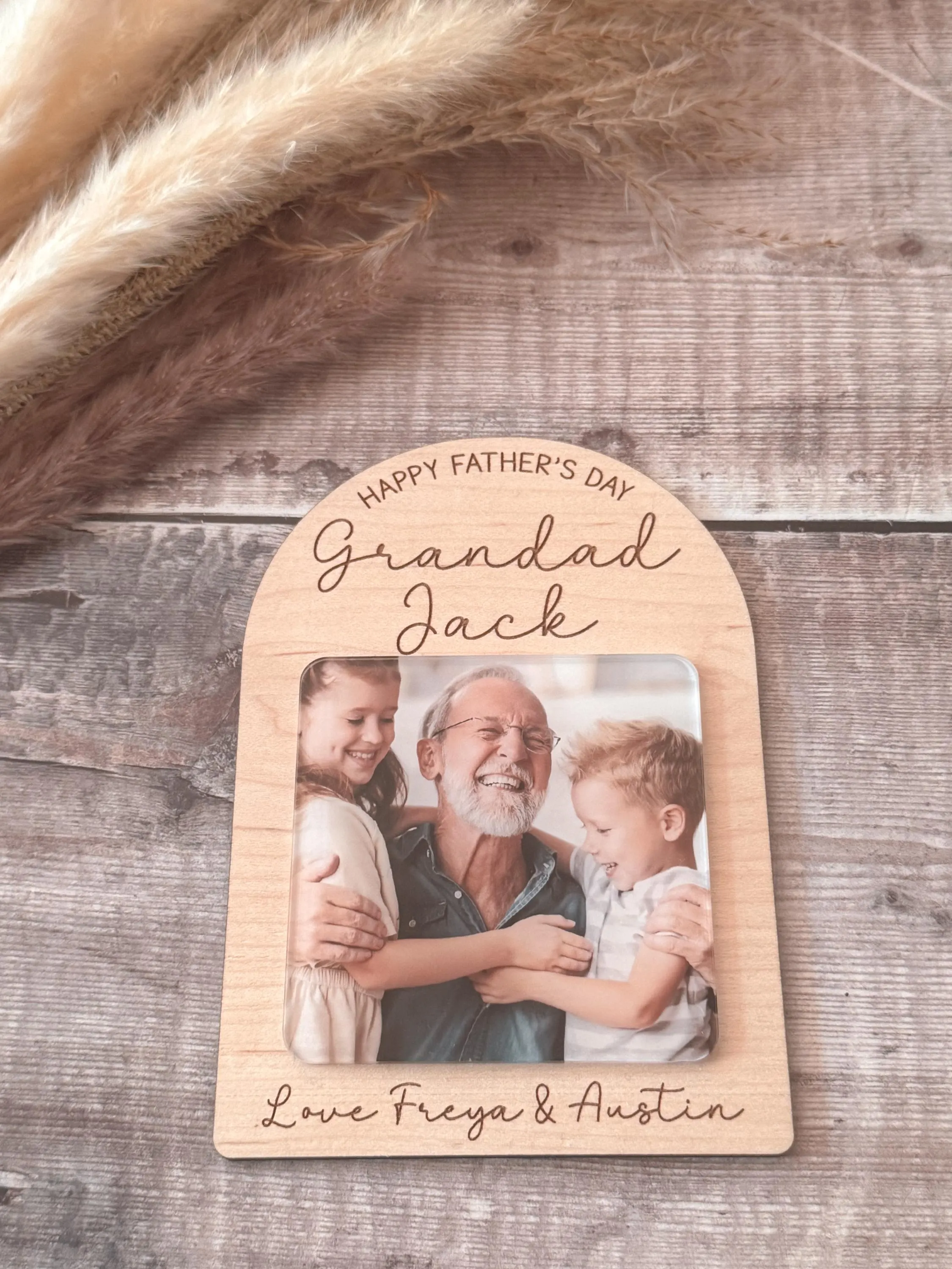 Personalised Happy Fathers Day Daddy Grandad Photo Gift - image 3