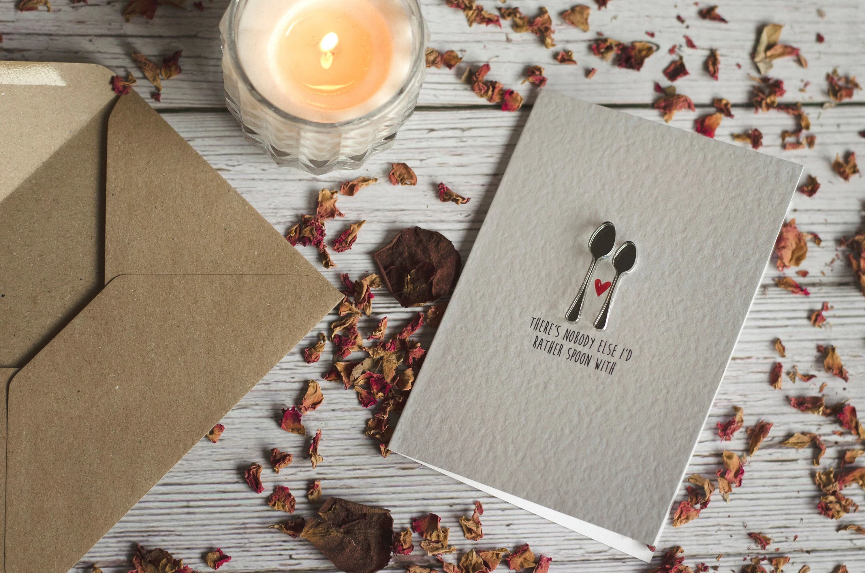 There's Nobody Else I'd Rather Spoon With Valentine's Day Card For Him or Her