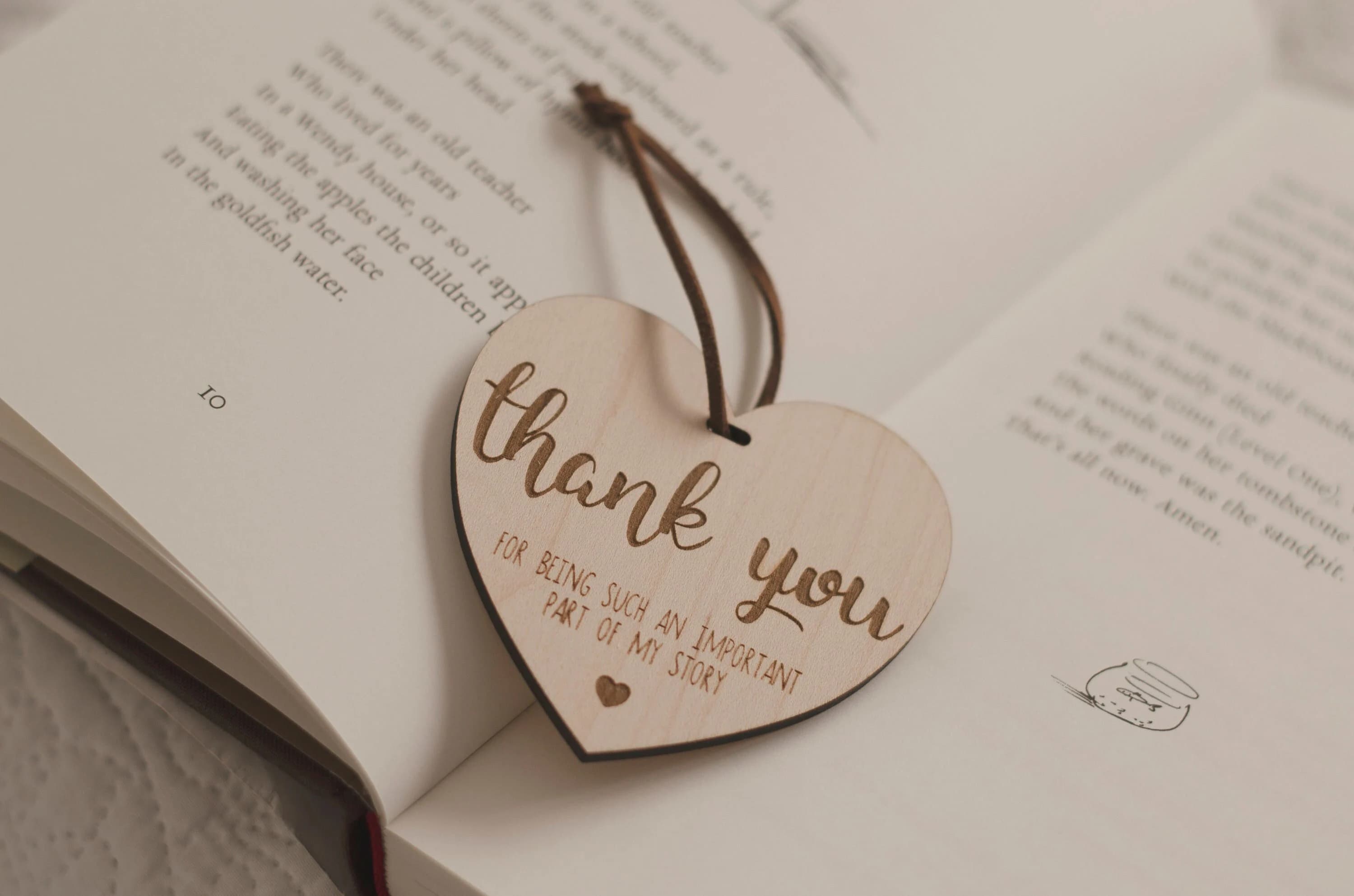 Thank You For Being Such An Important Part Of My Story Wooden Heart Teachers End Of Term Gift
