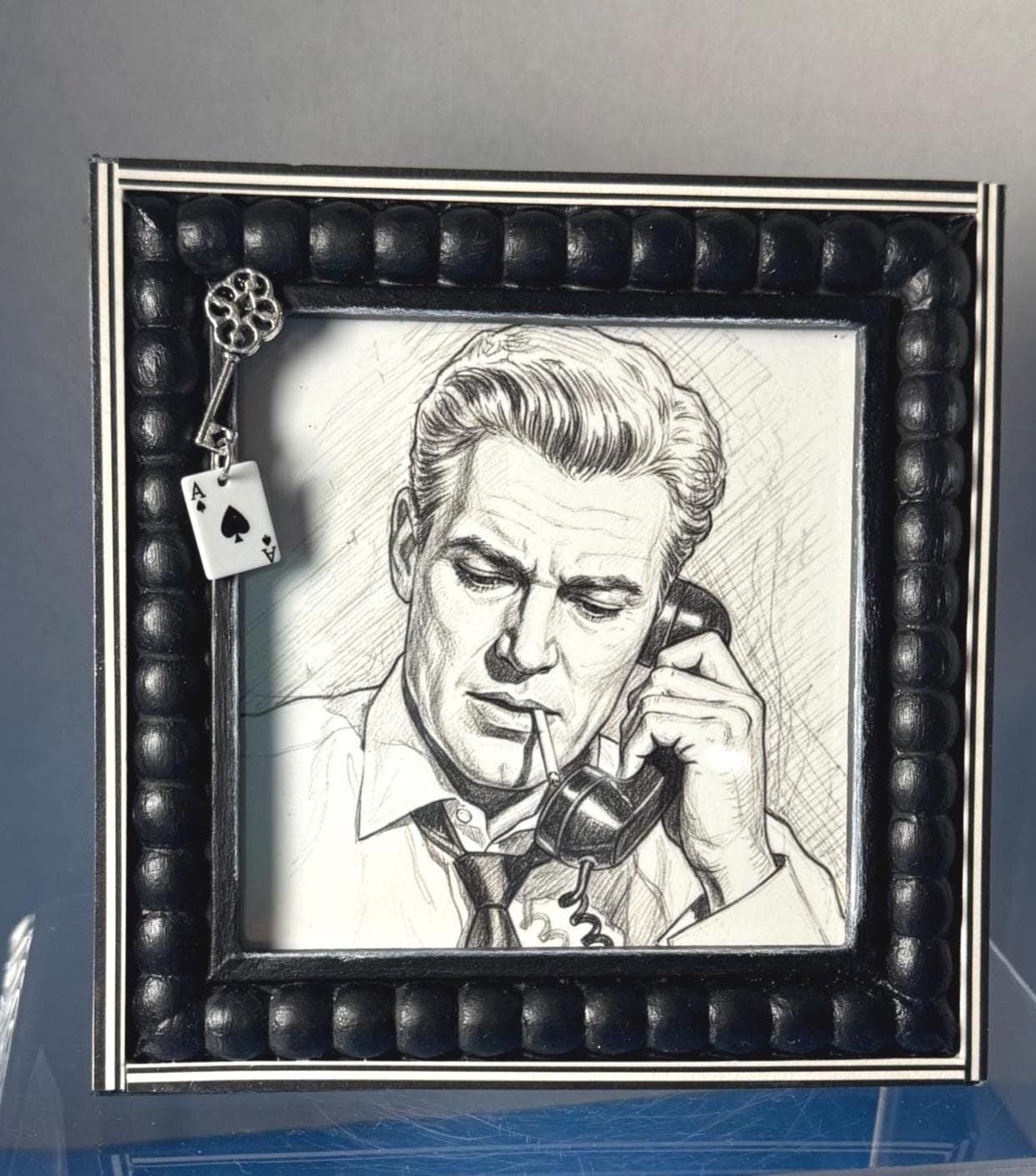 Perry Mason Framed Photo, Paul Drake Framed Artwork, William Hopper, Paul Drake Detective - image 5
