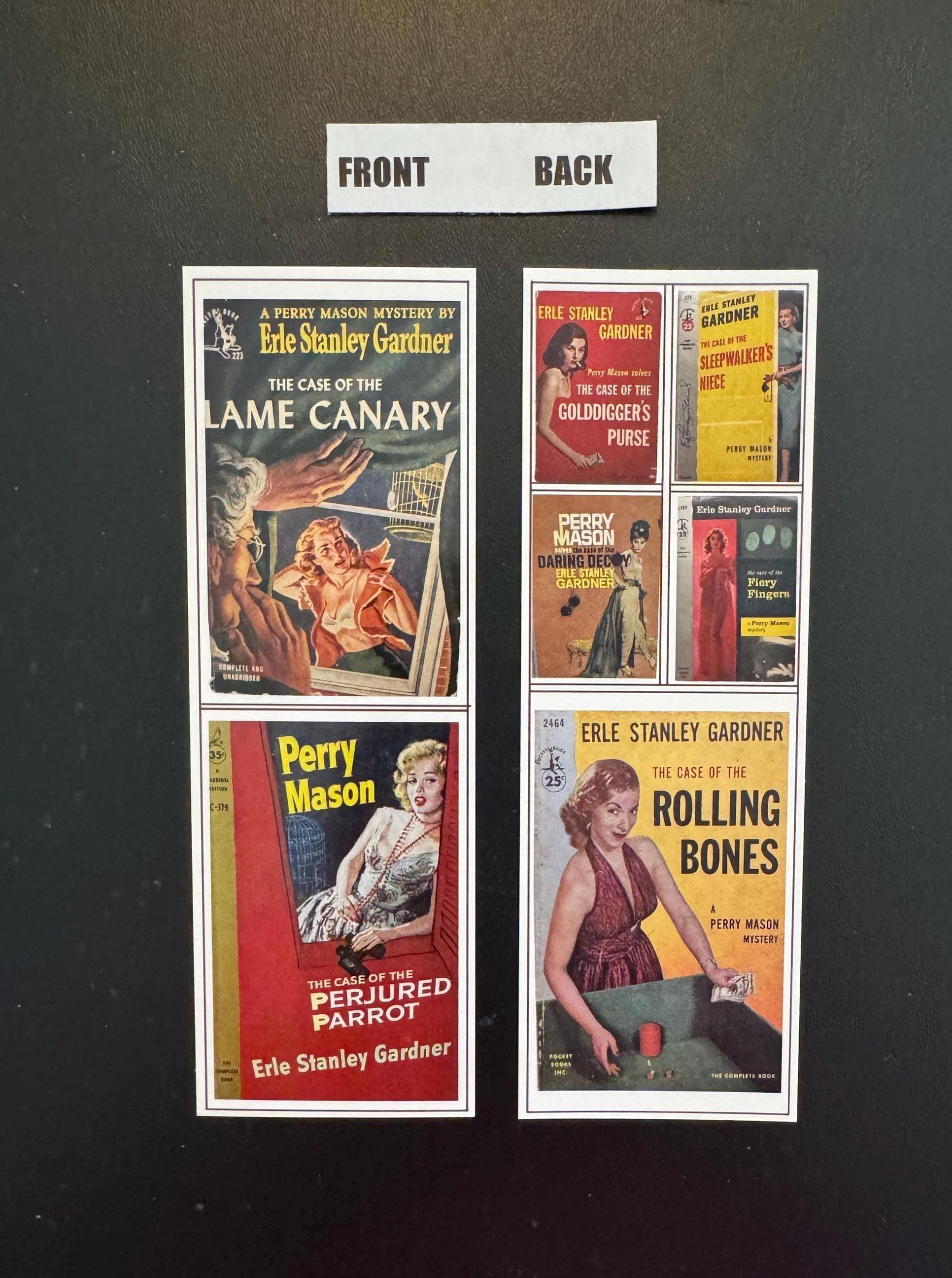 Perry Mason, Erle Stanley Gardner, Perry Mason Book Covers Bookmark, Vintage Mystery Novels, Noir