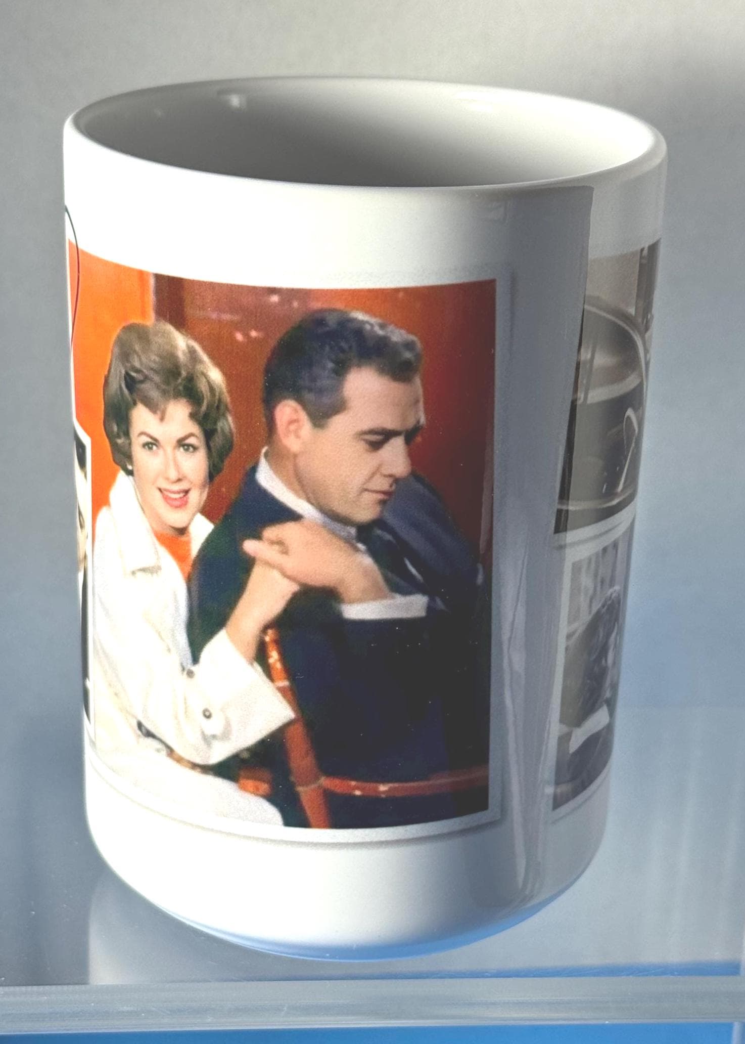 Perry Mason New Large 15 Ounce Mug, Raymond Burr, Barbara Hale, Della Street, Perry Mason Fan Gift, Perry & Della Mug - image 4