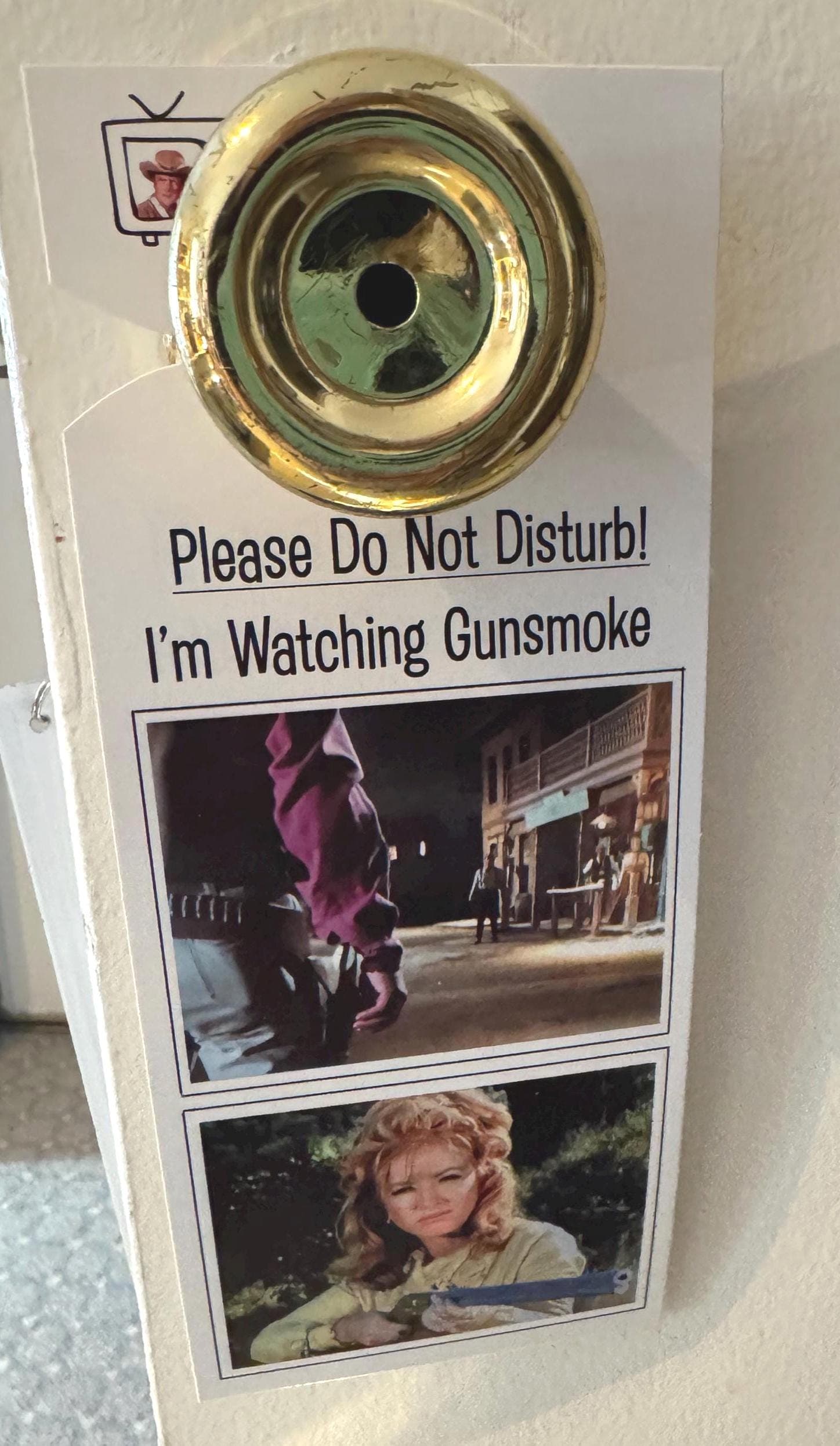 Gunsmoke TV Show 'Do Not Disturb' Doorknob Hanger, Miss Kitty, Festus, Gunsmoke Cast, Gunsmoke Fan Gift - image 5