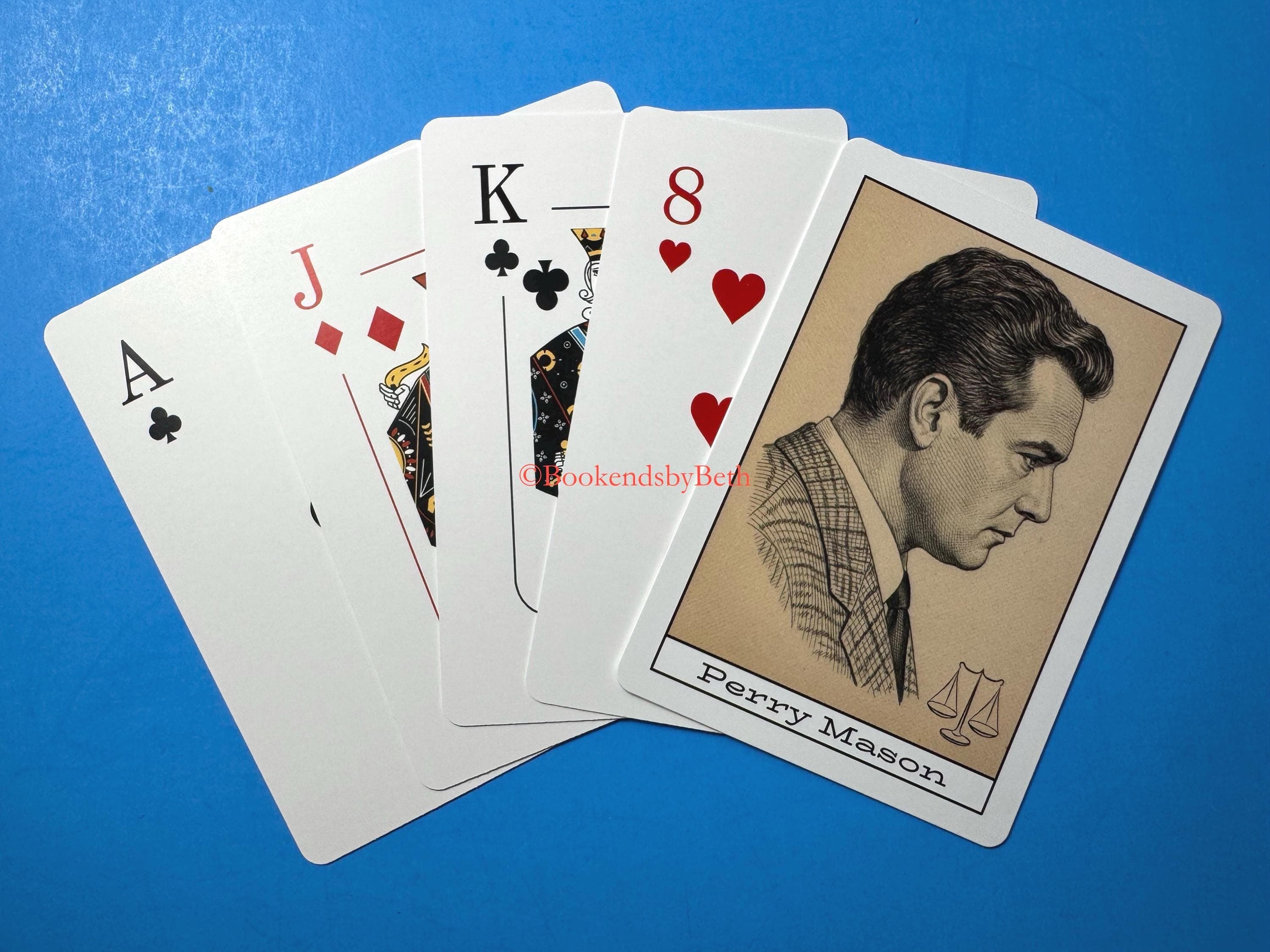 Perry Mason Card Deck, Raymond Burr, Perry Mason Fan Gift, Classic TV Playing Cards, Perry Mason TV,
