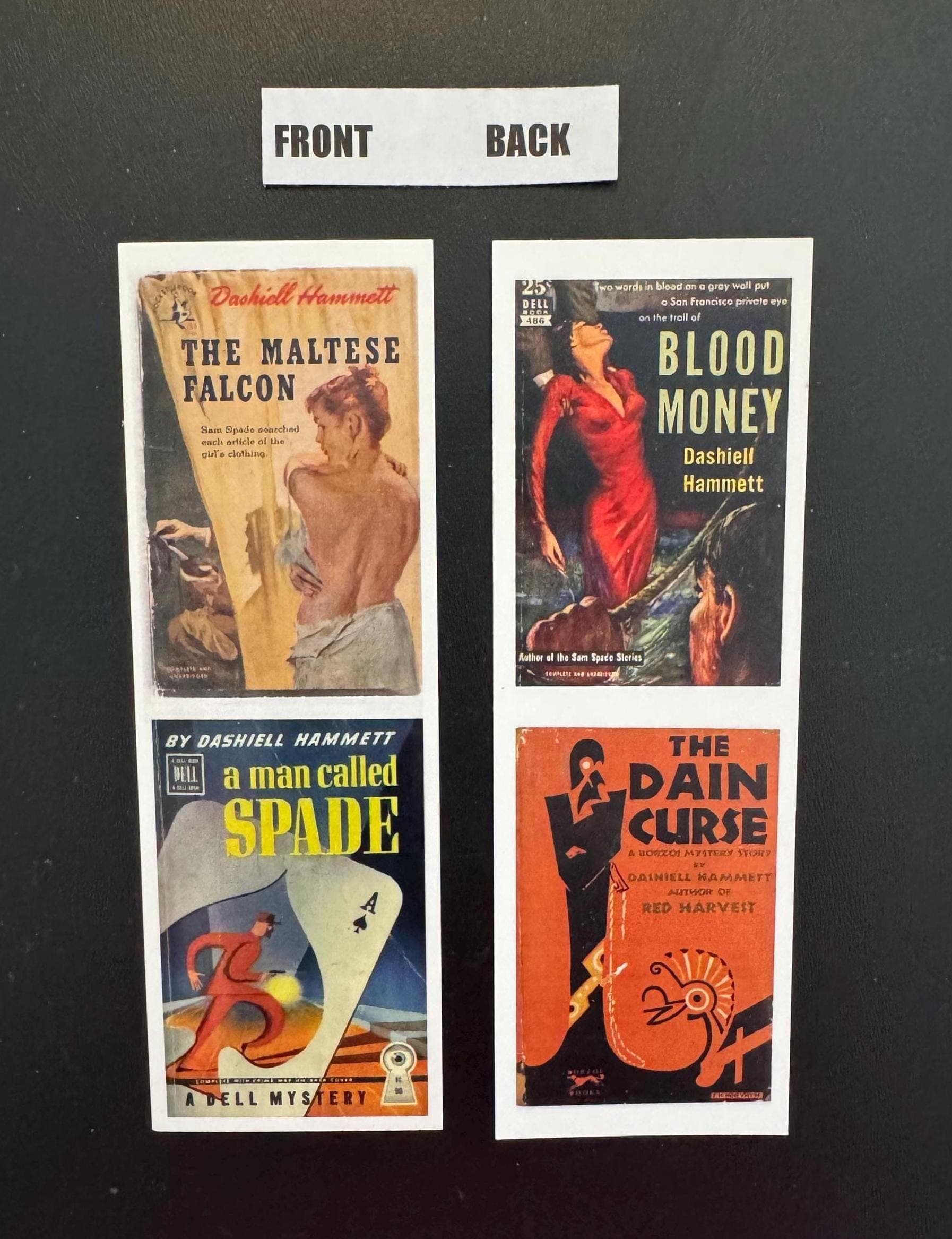 Dashiell Hammett Bookmark: Vintage Mystery Novel Covers - image 4