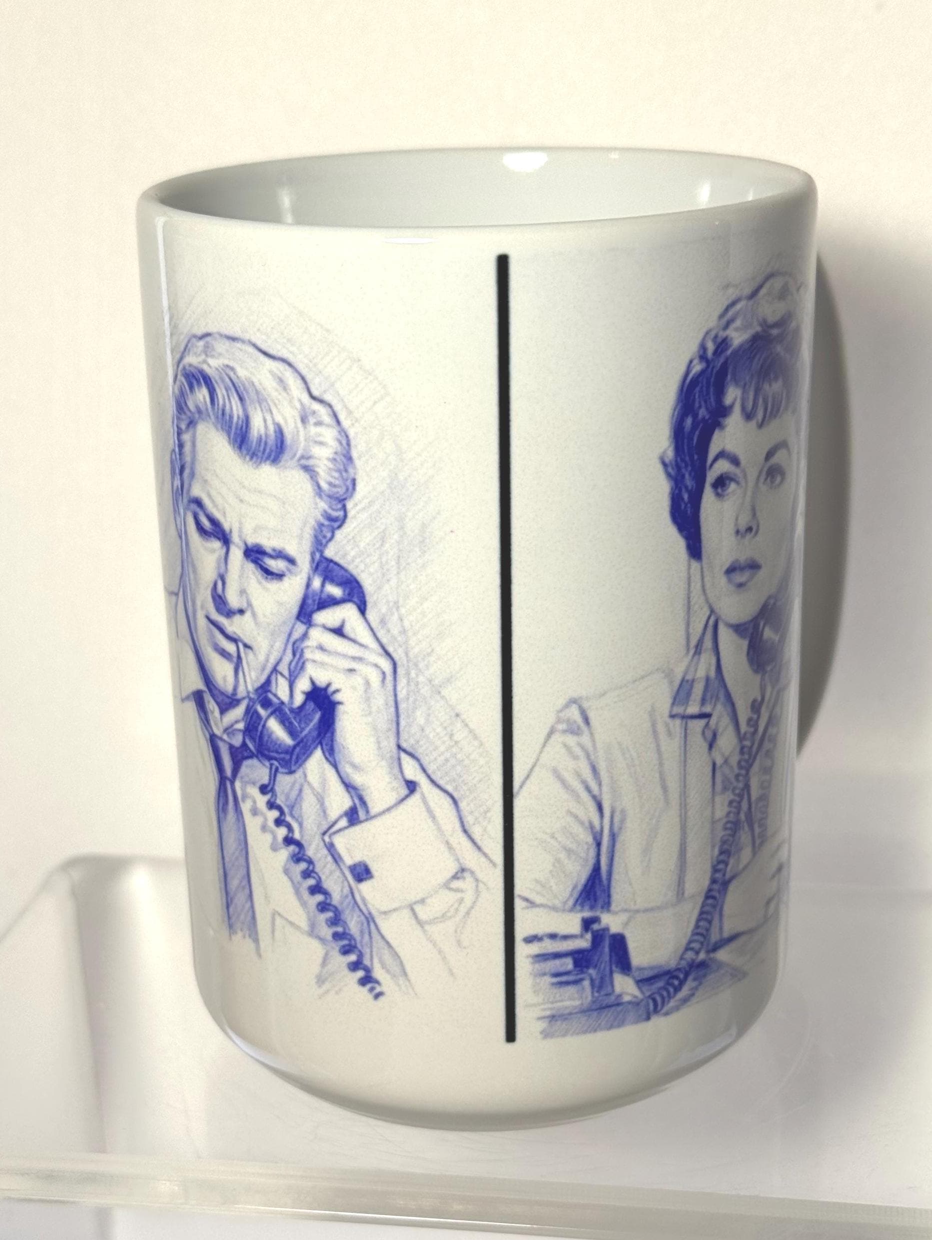 Perry Mason Large 15 Ounce Mug, Raymond Burr, Barbara Hale, Della Street, Perry Mason Cast Mug, - image 4
