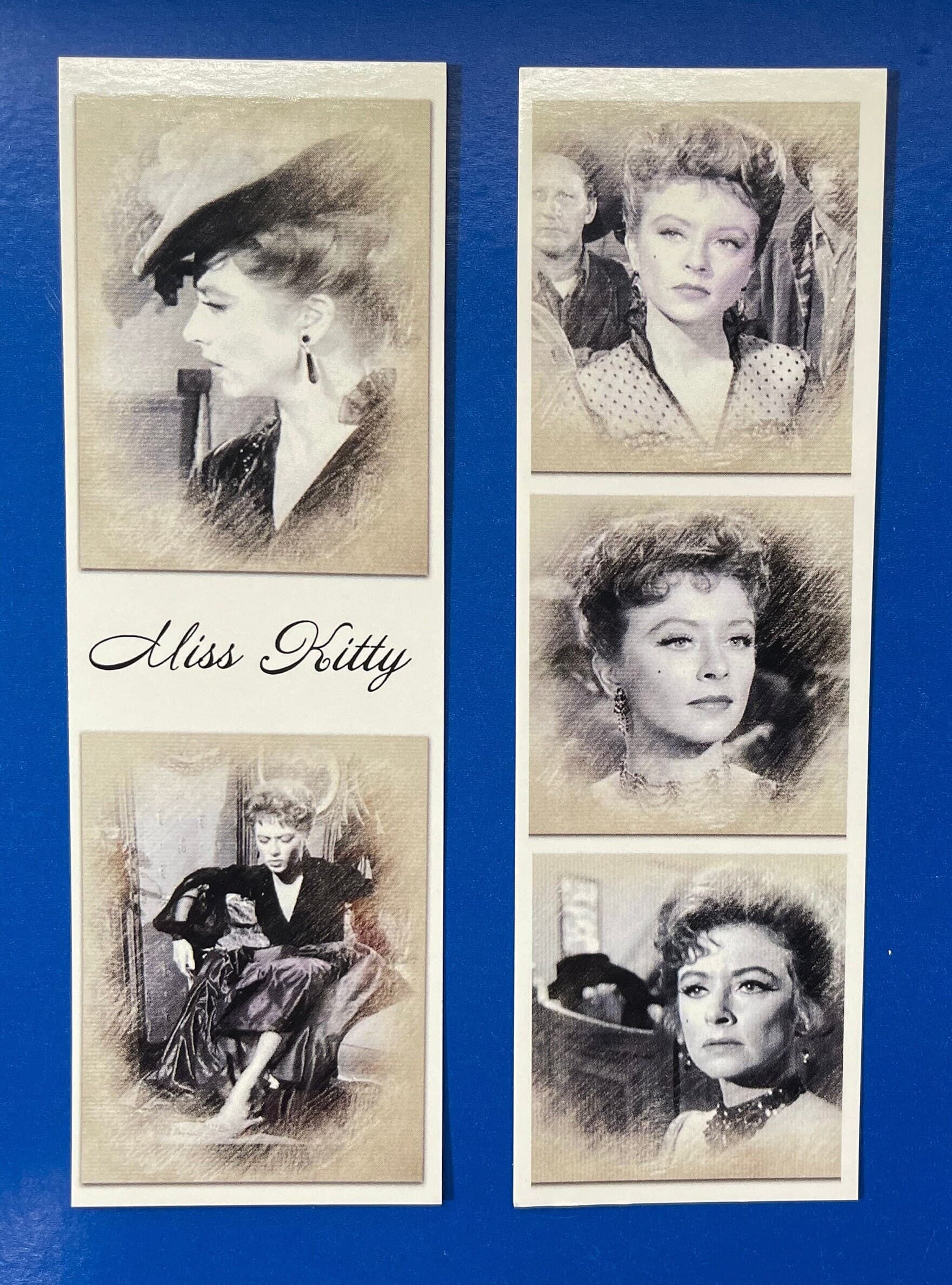 Miss Kitty Gunsmoke Bookmarks: Western TV Show, Set of 2