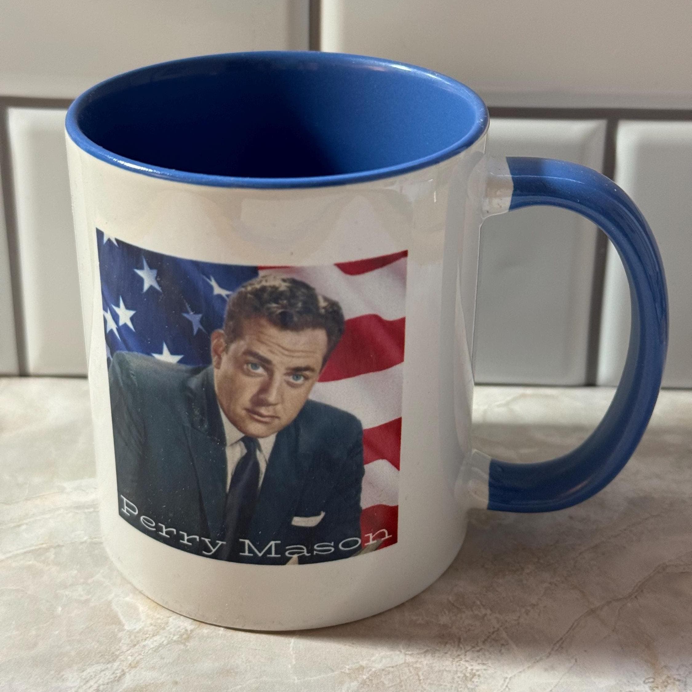 Perry Mason Mug: Raymond Burr, Classic TV Lawyer Gift