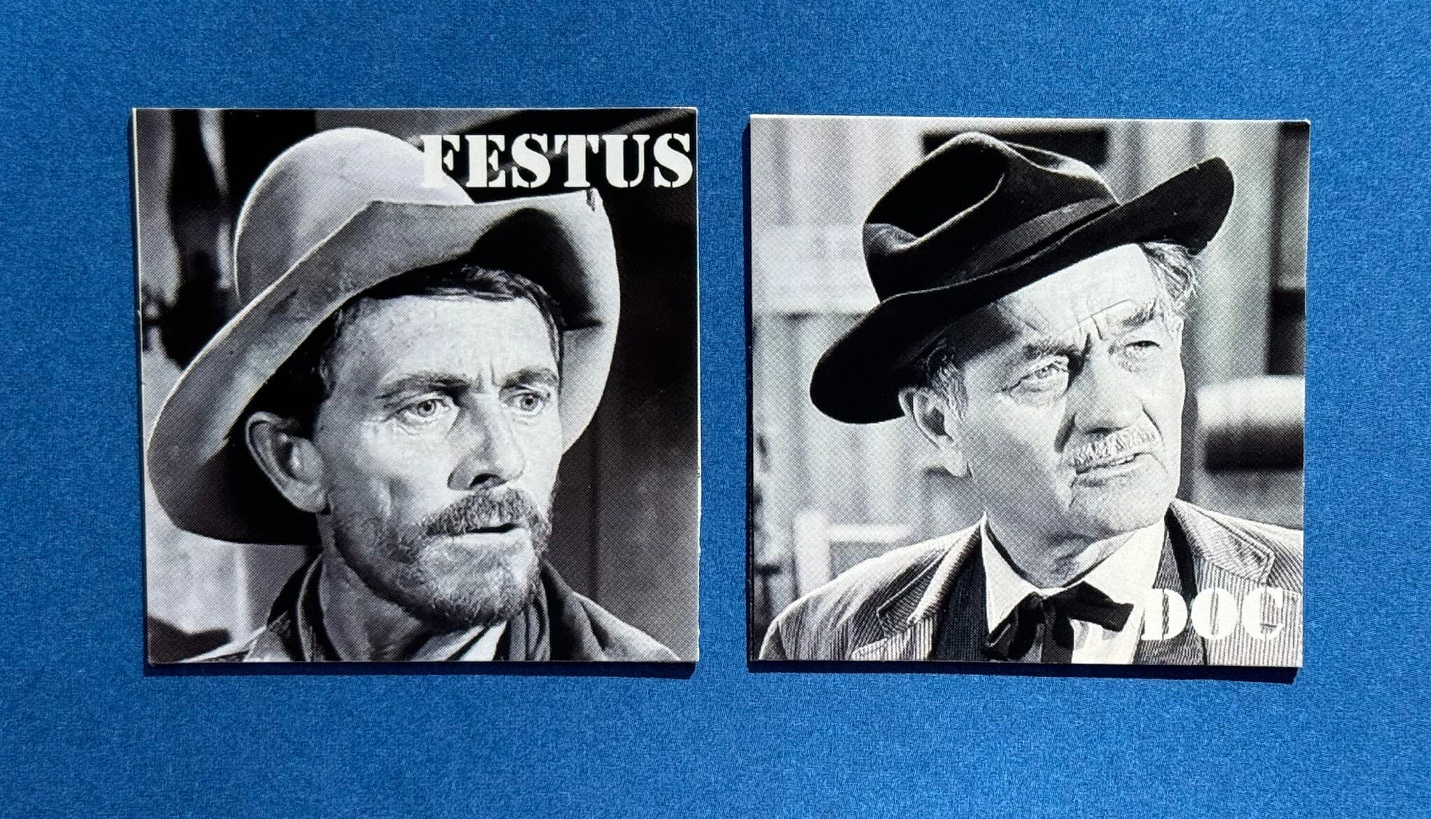 Gunsmoke Cast Magnet Set, Festus, Doc, Chester,  TV Westerns, Gunsmoke Fan Gift,  Dodge City, - image 4