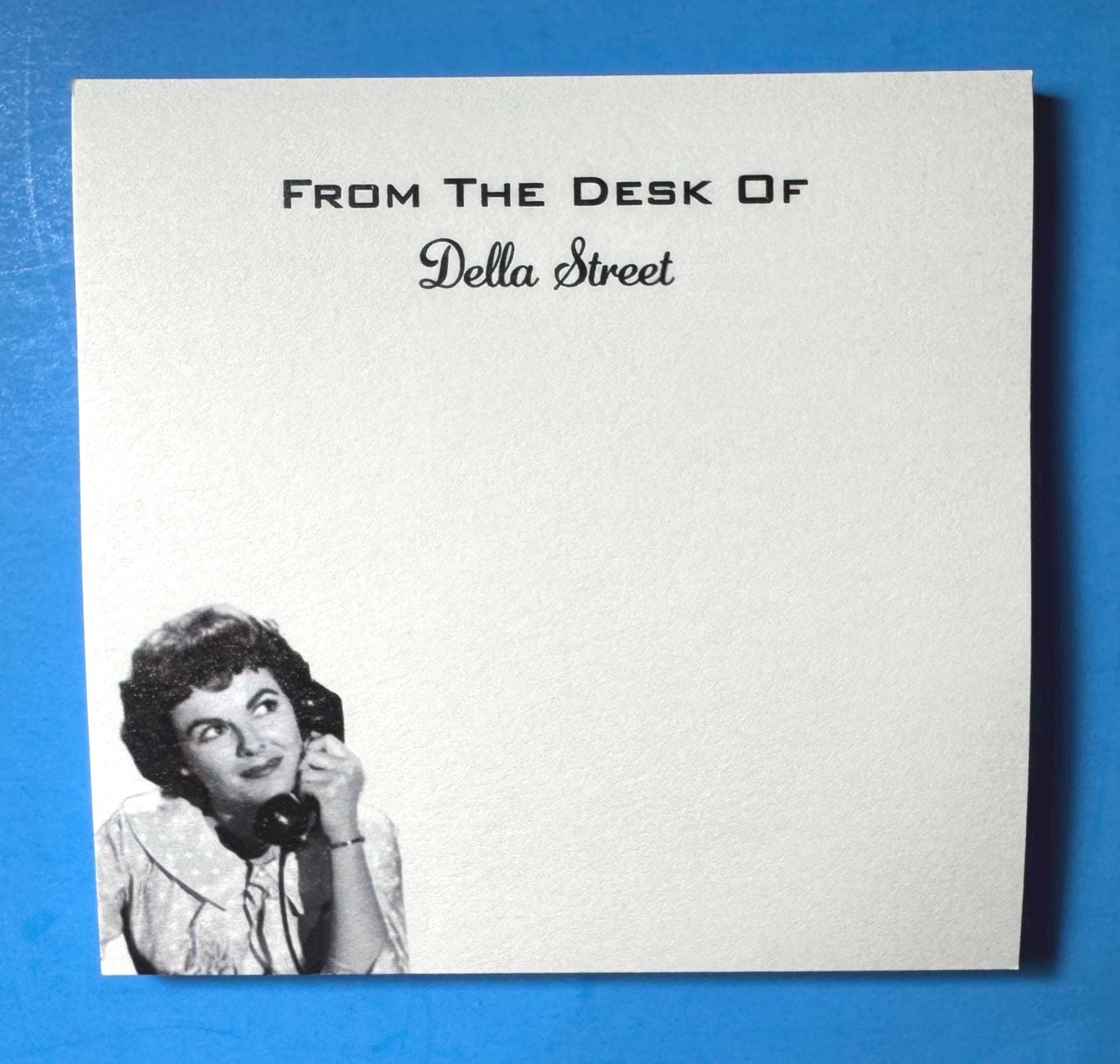 Perry Mason Post-It Notes, Della Street Post-It Notepad, Raymond Burr, Barbara Hale, Perry Mason Fan Gift, Perry Mason Sticky Notes - image 3