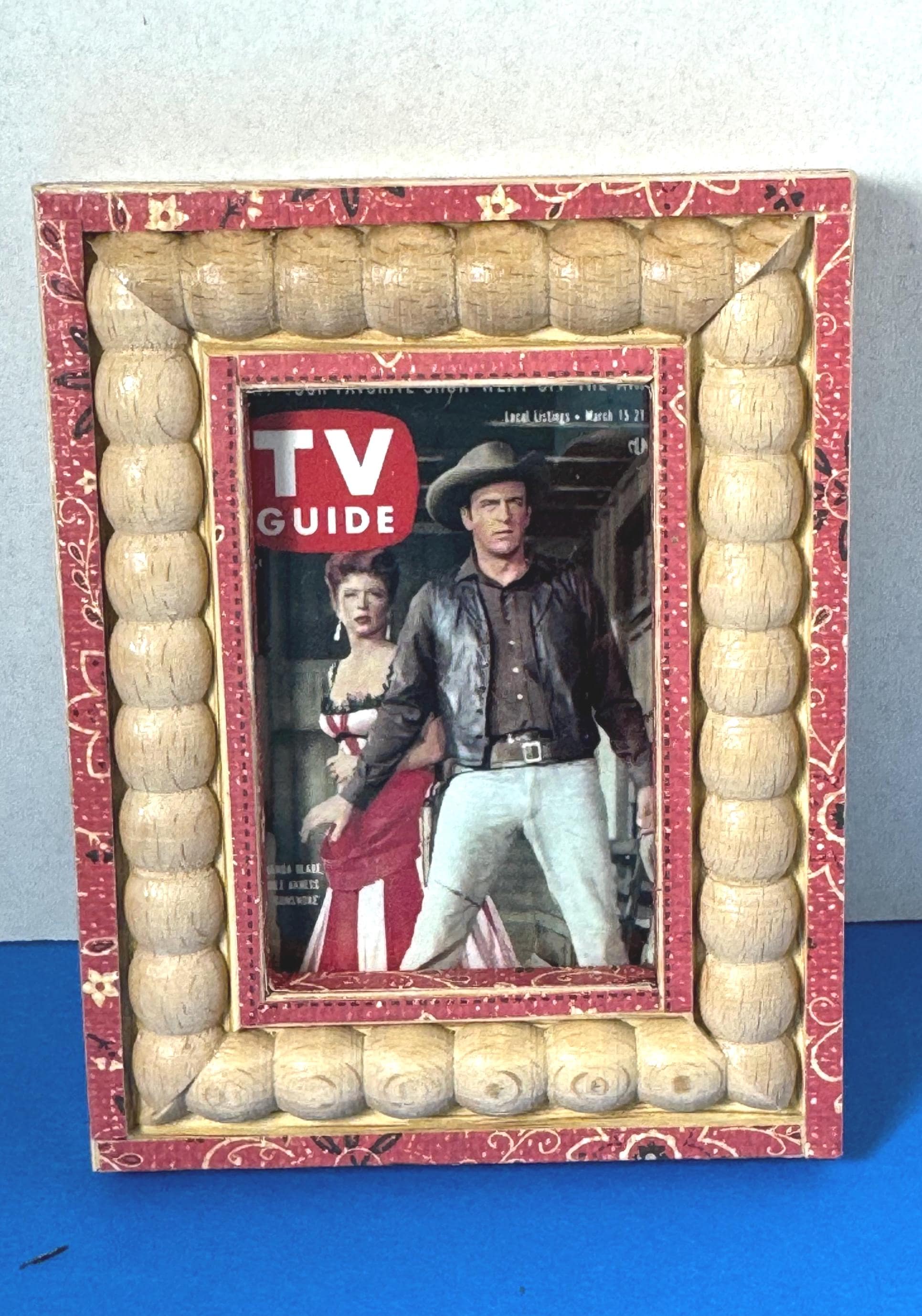 Gunsmoke TV Guide Cover Framed Photo, Amanda Blake, Matt Dillon, Matt and Kitty, Kitty Russell, Gunsmoke Framed Art