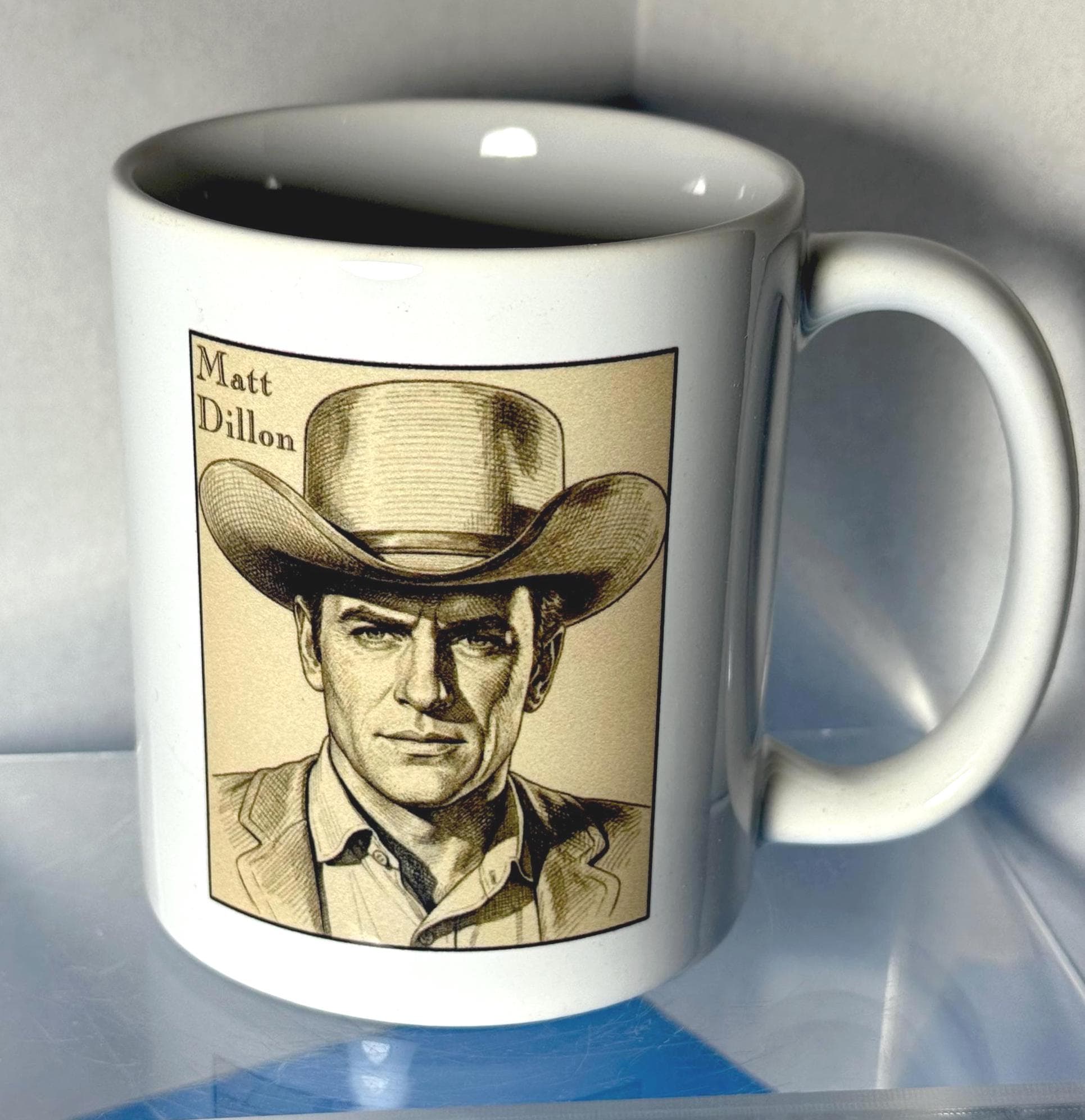 Gunsmoke Mug, Marshal Matt Dillon, Gunsmoke Gift, James Arness, TV Western, Gunsmoke Fan, Matt Dillon - image 3