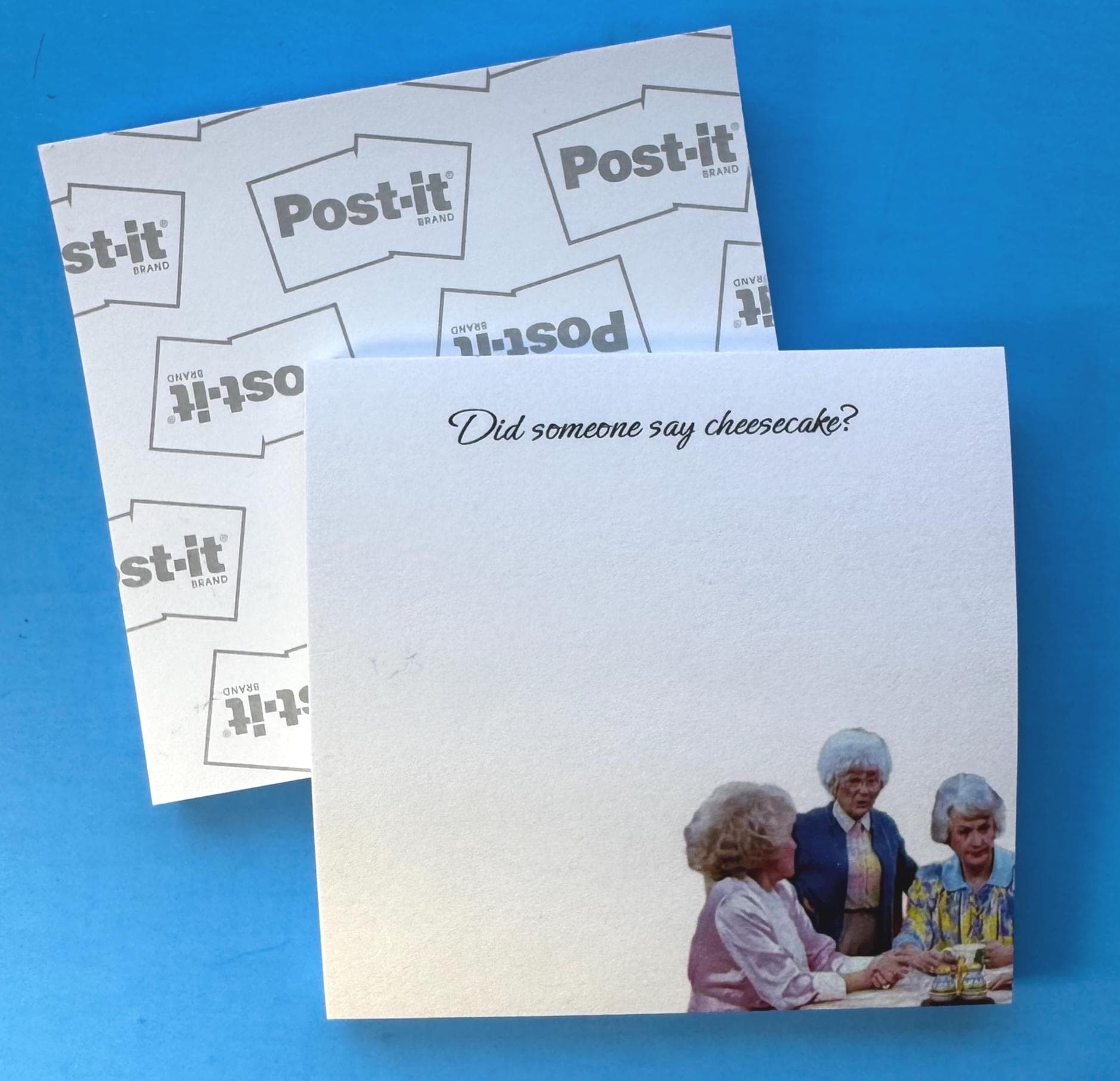 Golden Girls Post-It Notepad, The Golden Girls Fan Gift, "Did Someone Say Cheesecake?" Funny Post-It Notepad, Golden Girls Cast, - image 4