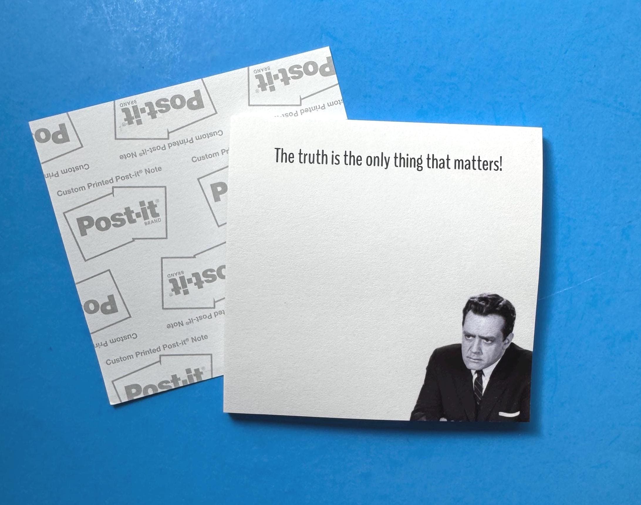 Perry Mason Post-It Notepad, Perry Mason Quote, Raymond Burr, Perry Mason Fan Gift - image 3