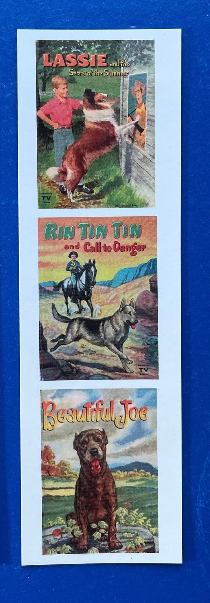 Dog Bookmark, Rin Tin Tin, Lassie, Beautiful Joe, Dog Lover Bookmark Set, Collie, German Shepherd, Pit Bull - image 3