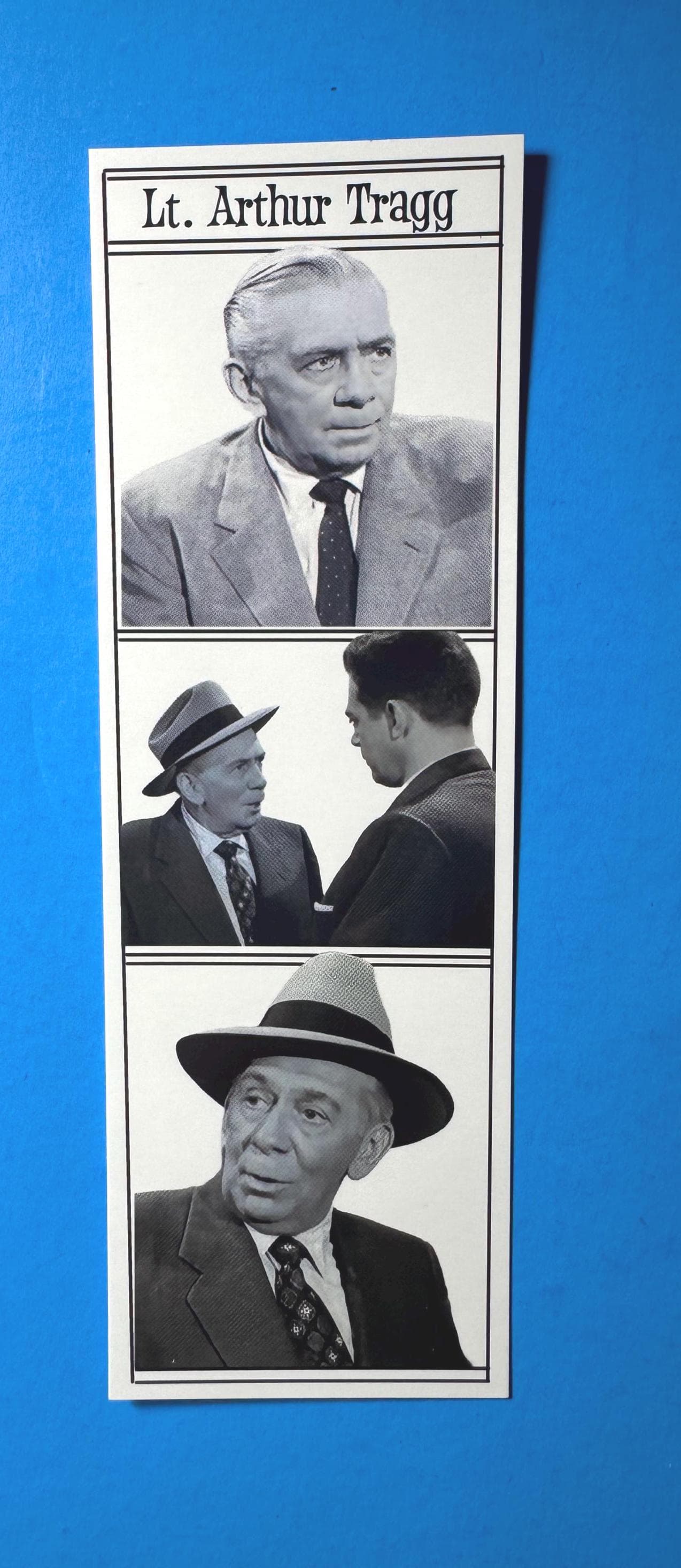 Perry Mason Bookmark Set, Hamilton Burger,  Lt. Tragg Fan Gift, Ray Collins, Lt. Tragg Bookmark, Perry Mason, Raymond Burr - image 5