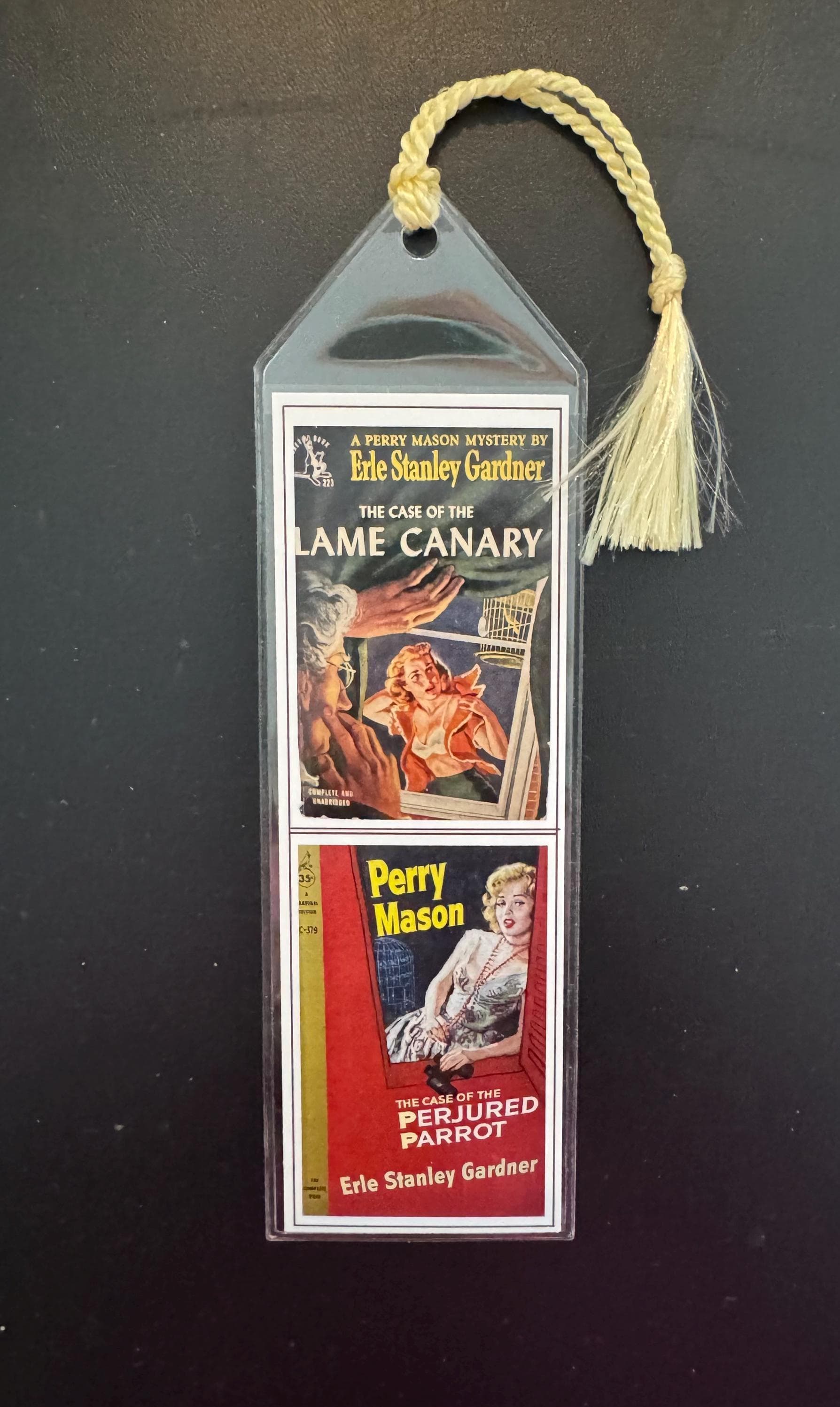 Perry Mason, Erle Stanley Gardner, Perry Mason Book Covers Bookmark, Vintage Mystery Novels, Noir - image 3