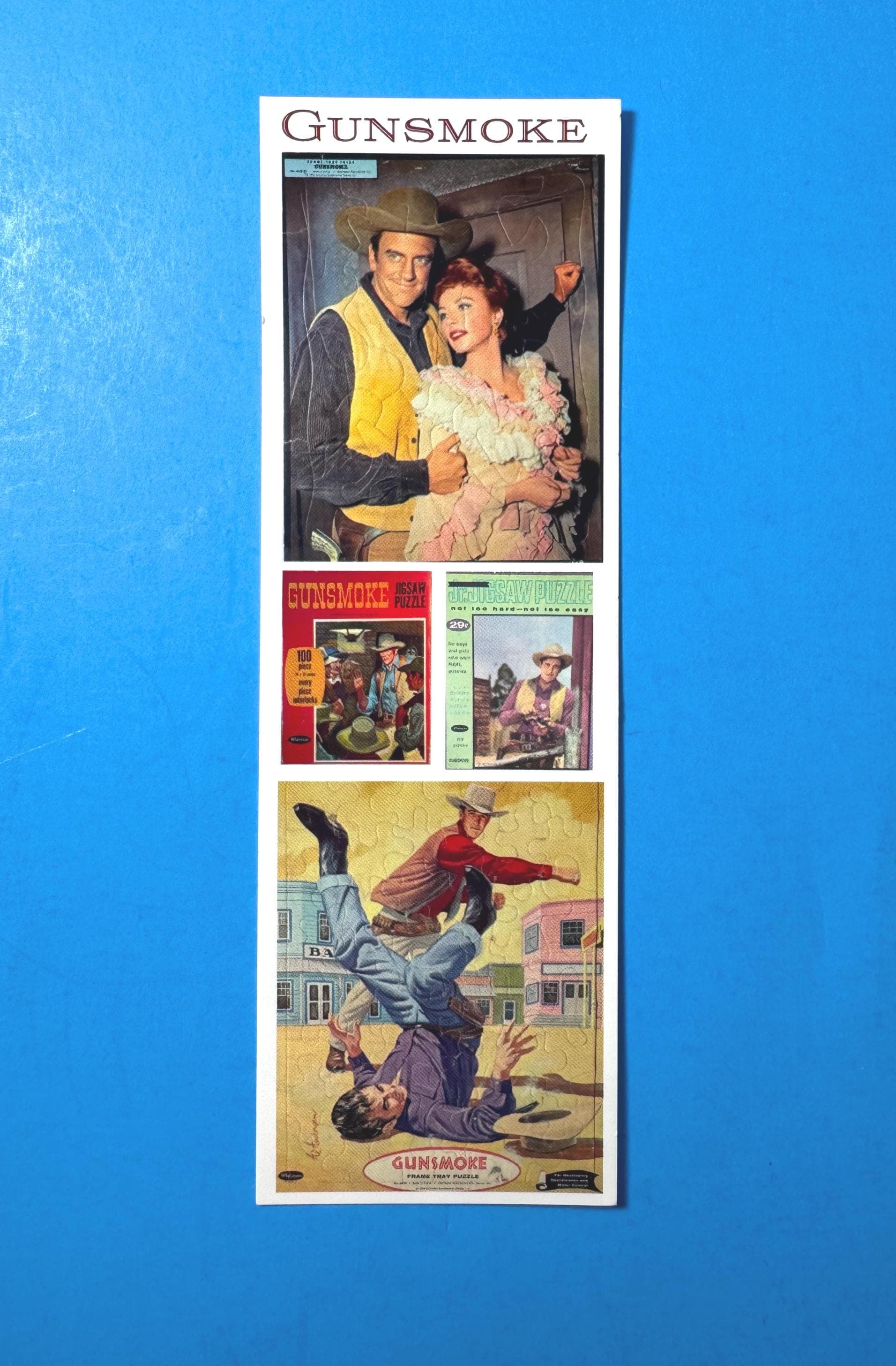 Gunsmoke TV Western Bookmark Set, Marshal Matt Dillon, Miss Kitty, Vintage Gunsmoke Comic Books, Toys, TV Guide - image 5