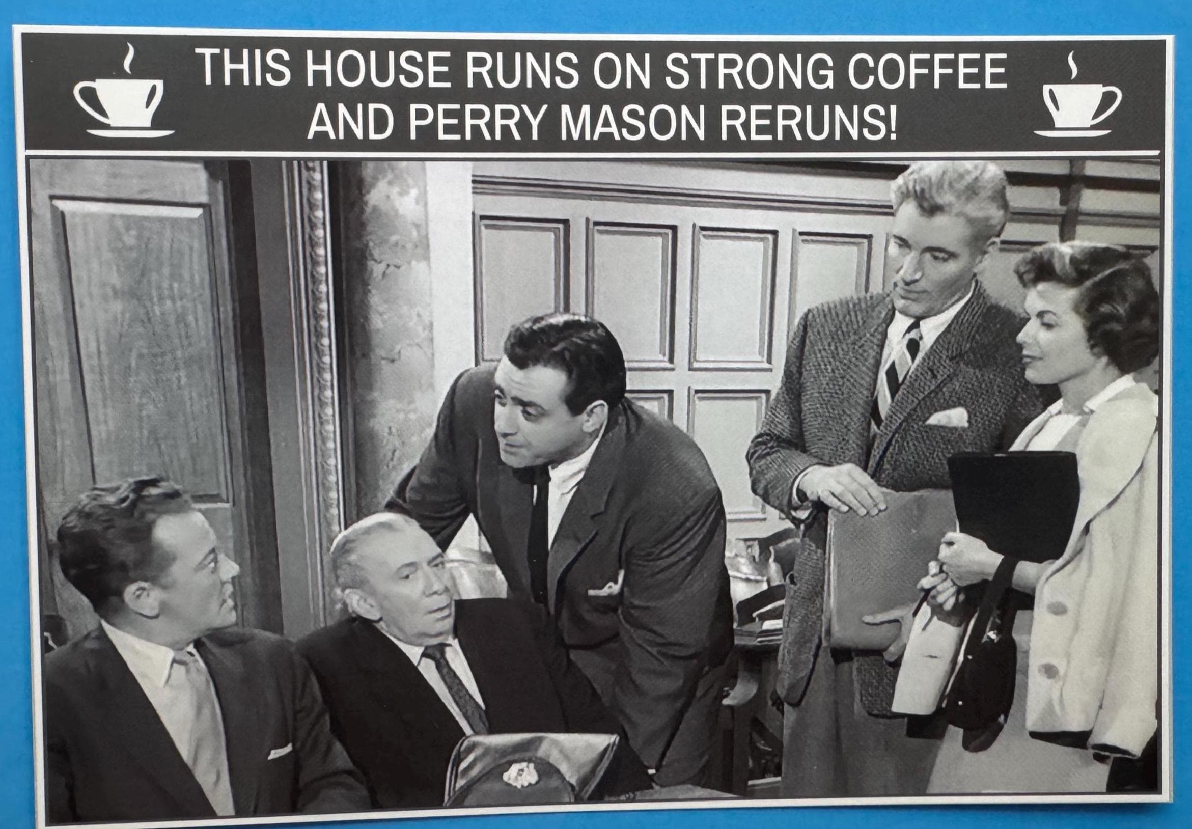 Perry Mason TV Show Magnet, Retro Courtroom Scene, Lawyer Gift, Perry Mason Cast Photo, Perry Mason Fan Gift - image 3