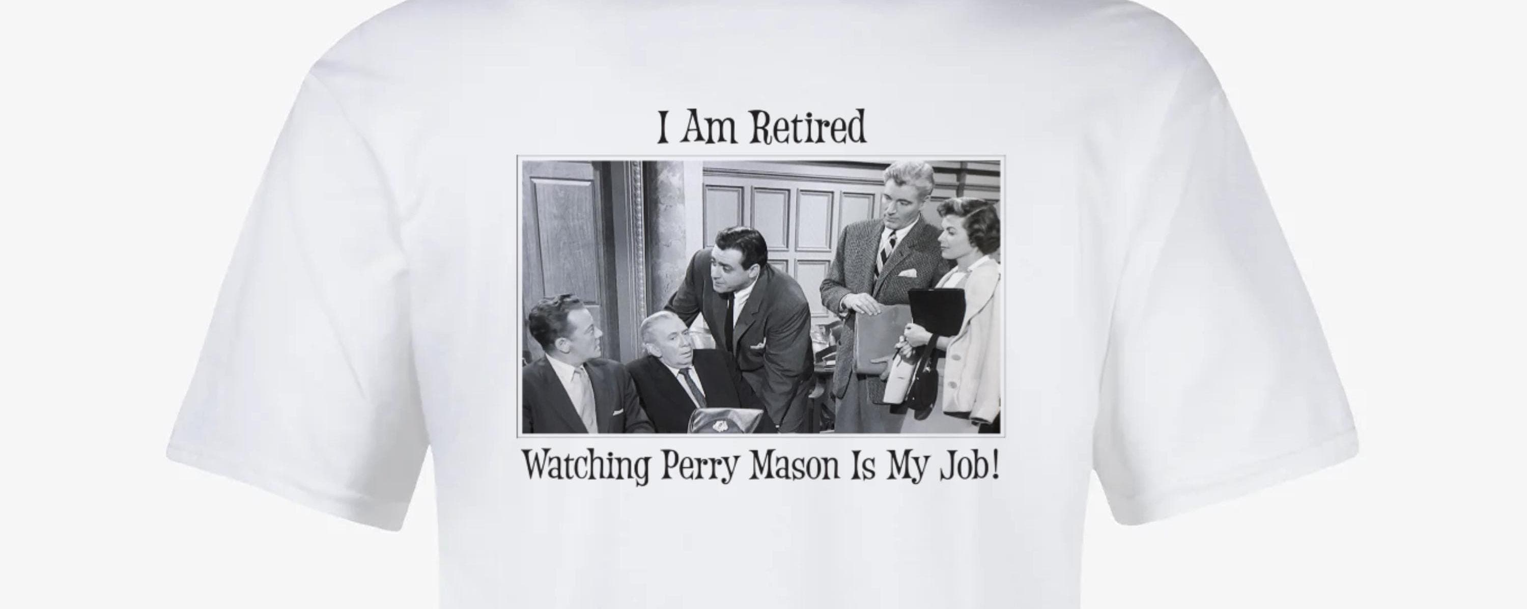 Perry Mason T-Shirt,  Raymond Burr, Perry Mason Cast Shirt, Perry Mason, Barbara Hale, Tee Shirt Size X-Large - image 3