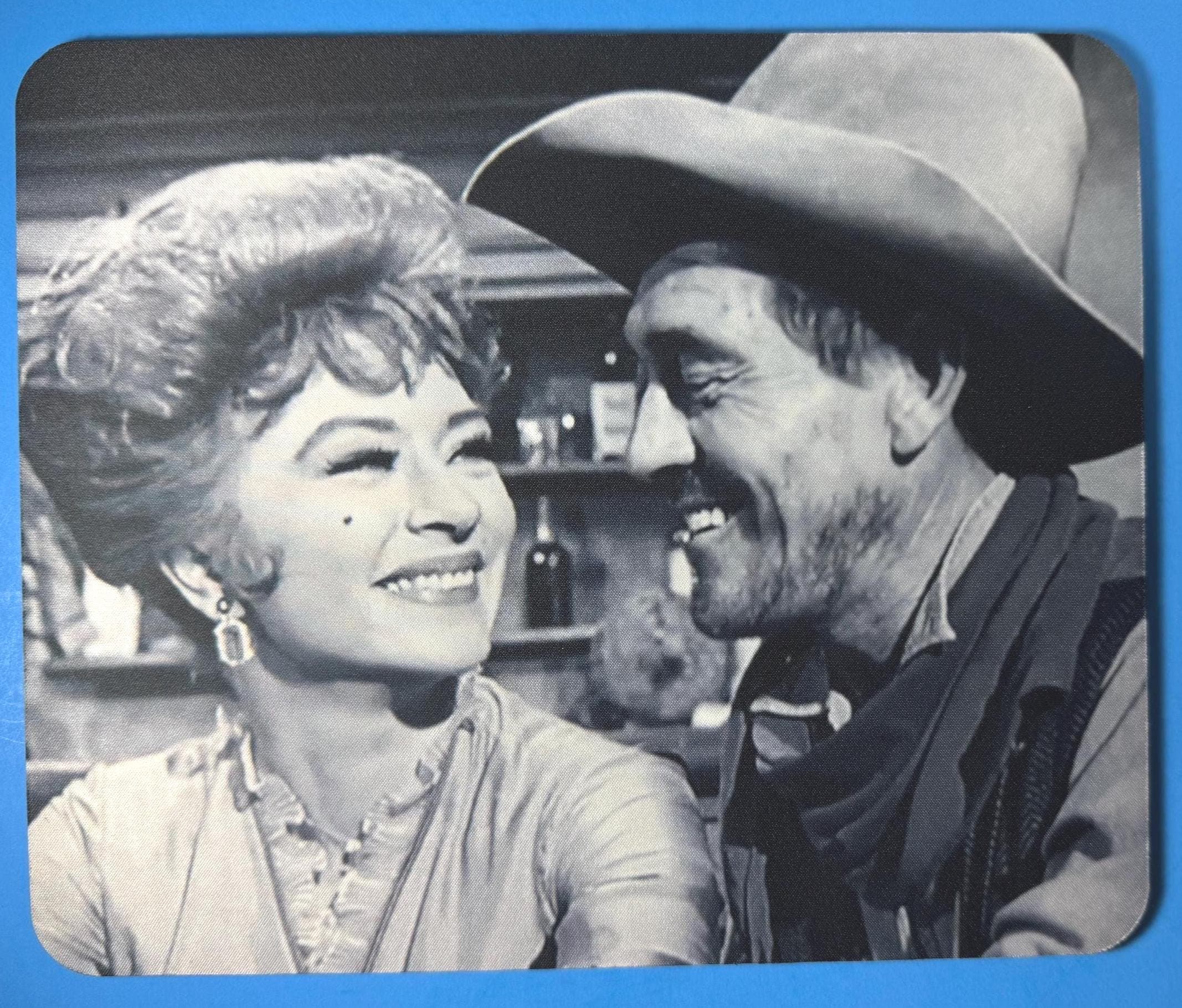 Gunsmoke Mousepad, Kitty Russell, Festus Haggen, Amanda Blake, Gunsmoke Fan Gift - image 3