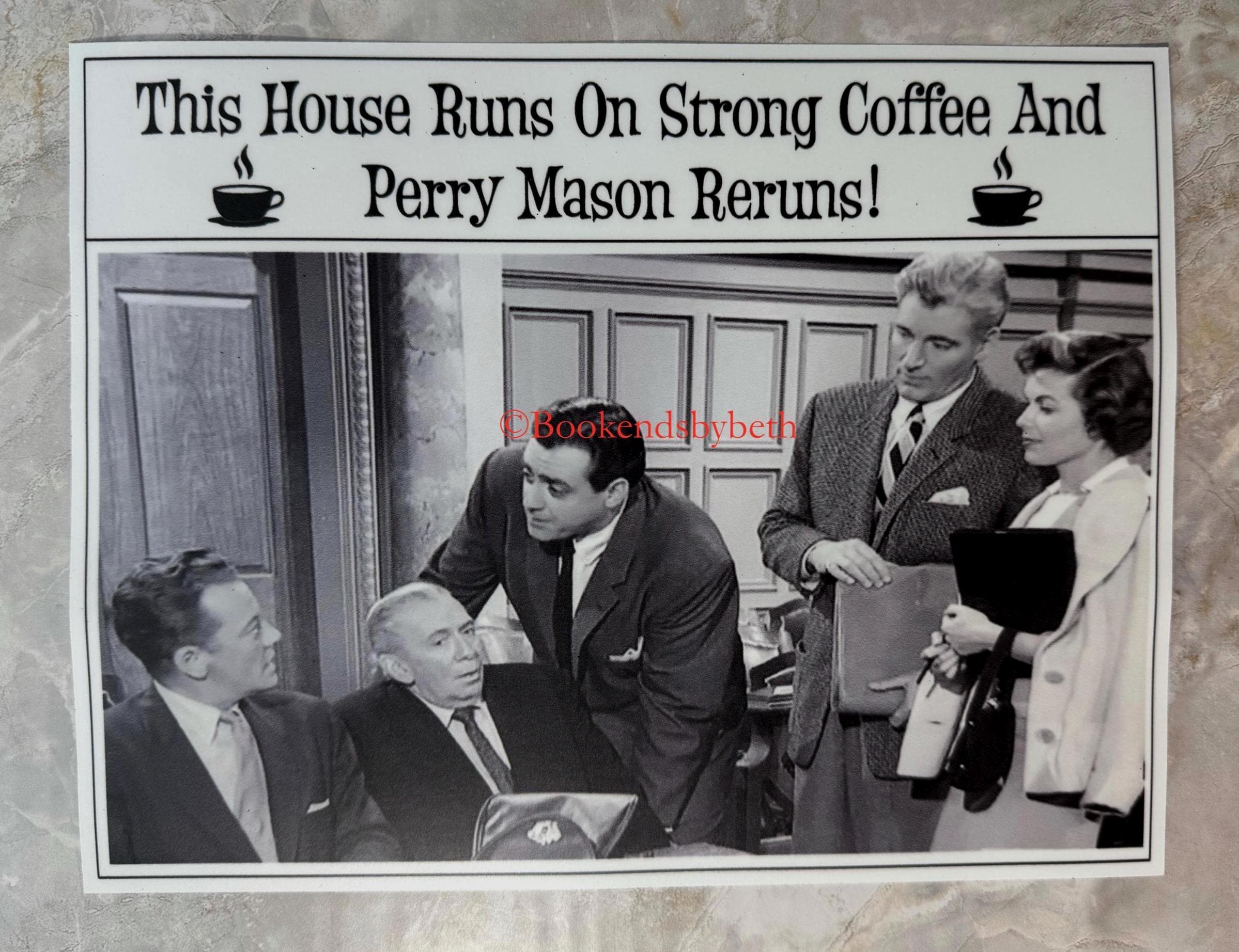 Perry Mason Cast Poster: Courtroom Drama Art Print - image 3