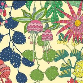 Fabric, Peony Park on Cream, Sunshine by Windham Fabrics, By the Half or Full Yard - image 3