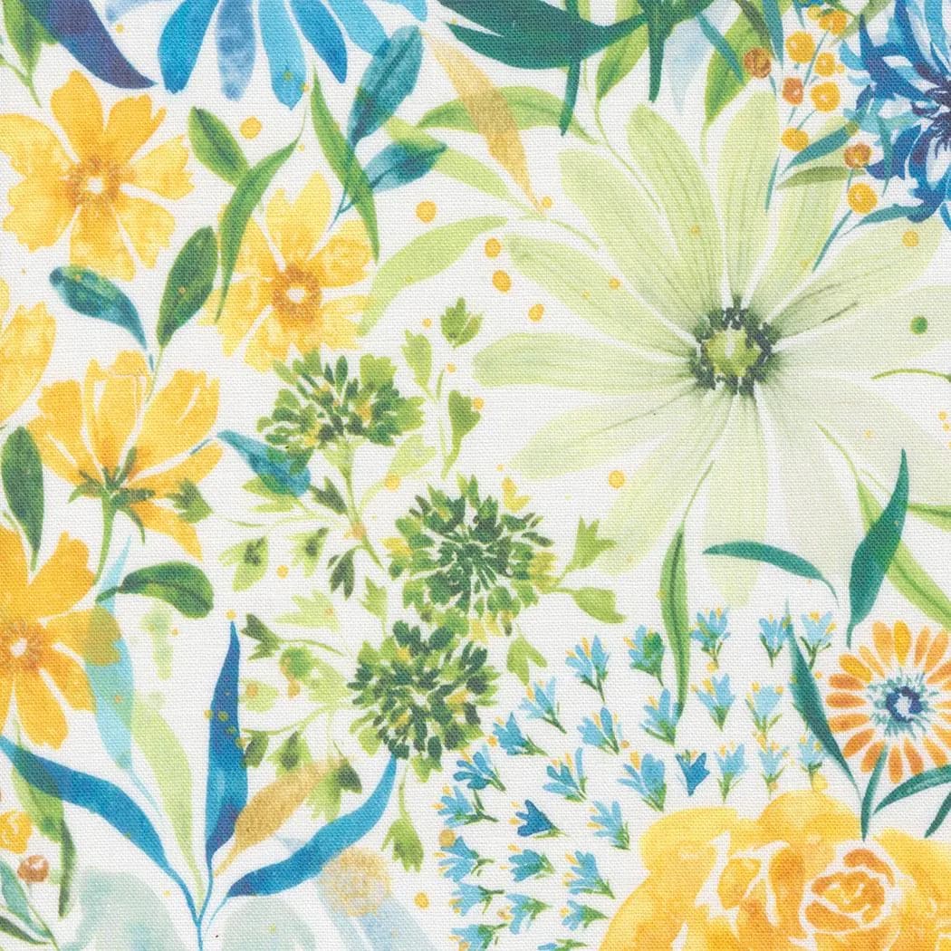 CANVAS Fabric, Sunshine Blue Skies Floral on Cloud White, Cotton CANVAS by Moda, By the Half or Full Yard