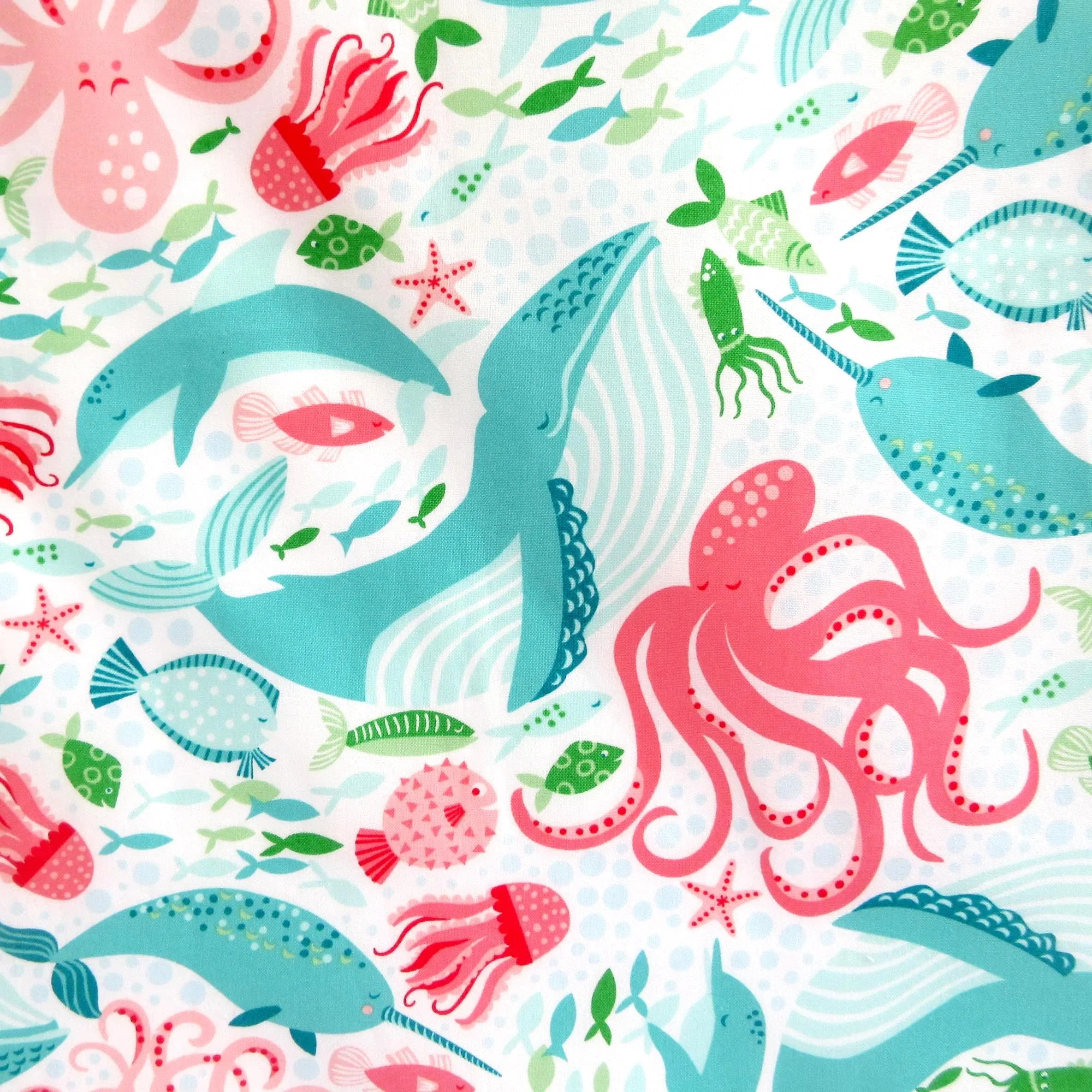 Rare Fabric, Coral Queen of the Sea by Moda, Last One Yard