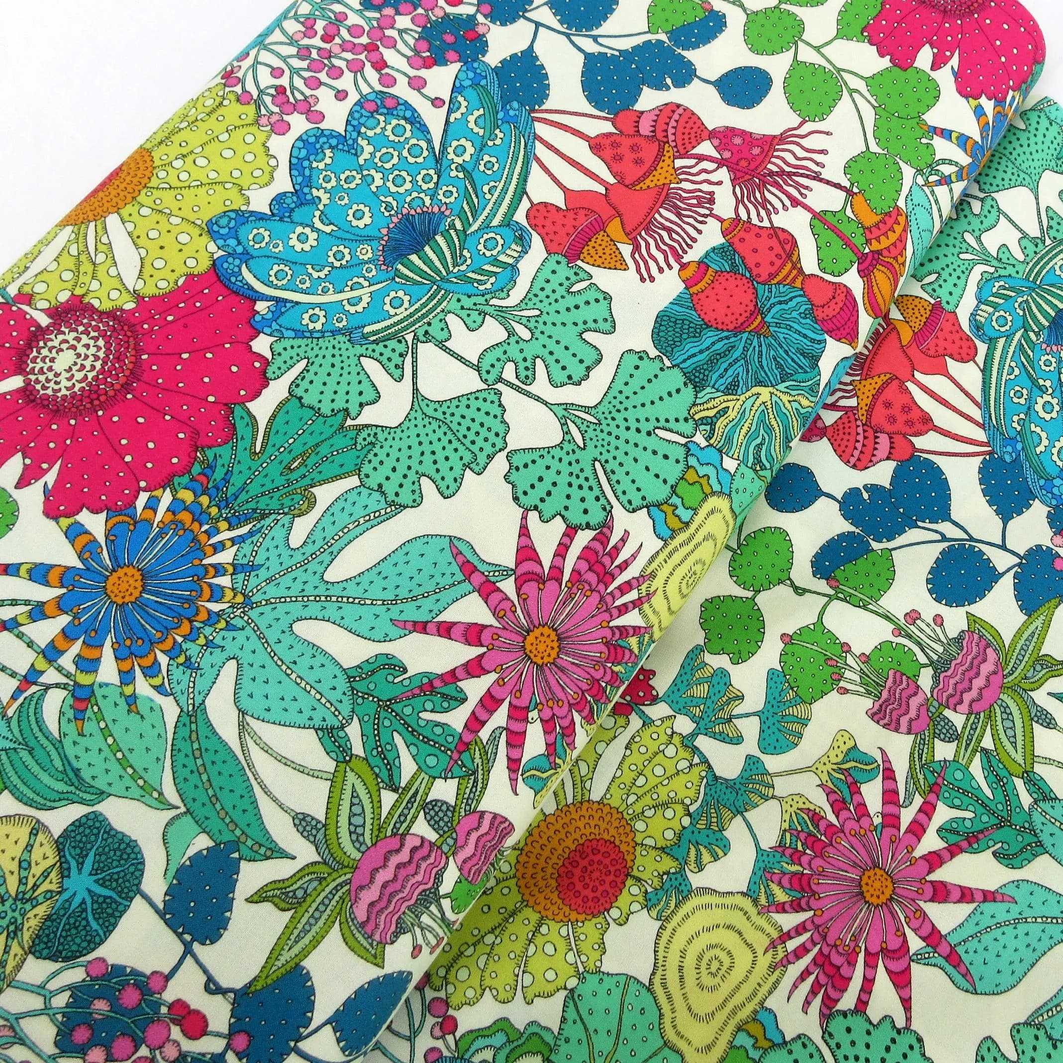 Fabric, Peony Park on Cream, Sunshine by Windham Fabrics, By the Half or Full Yard - image 5