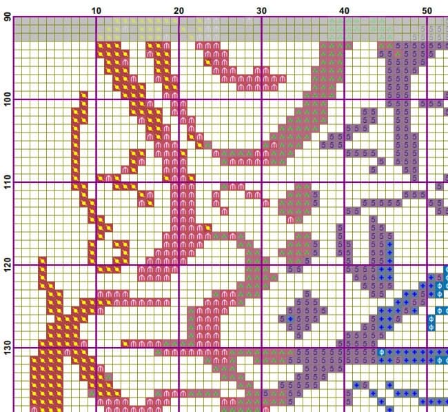 Calligraphy QS Al Kafiruun Instant Download PDF Islamic Cross Stitch Chart - image 4