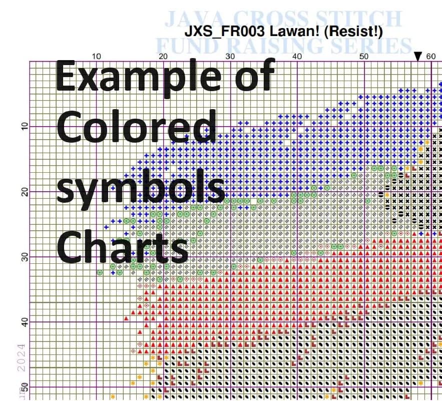 Islamic Boho Decoration END WITH ALHAMDULILLAH (pastel colors) - Instant Download Cross Stitch Charts - image 3