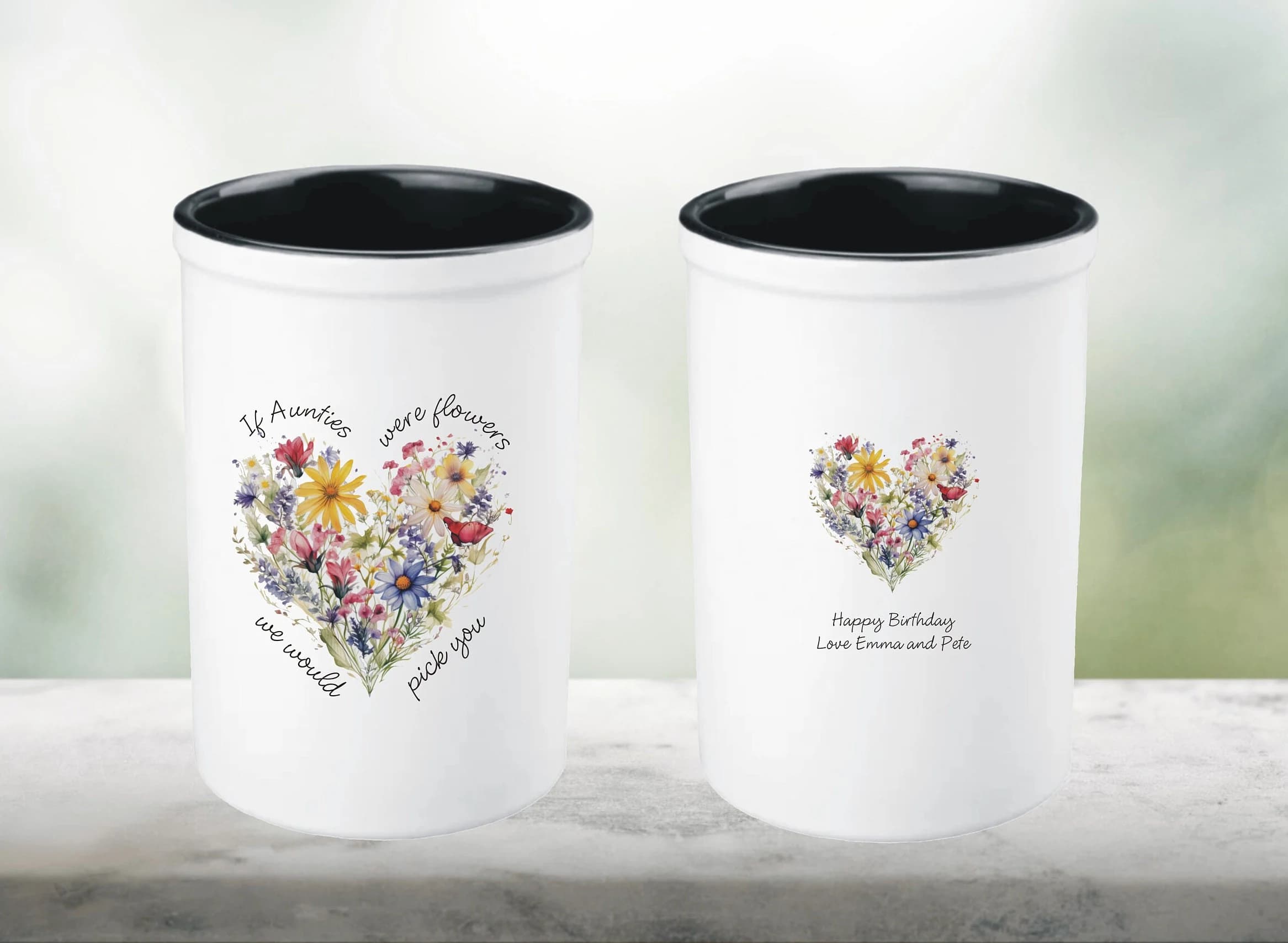 If Aunties Were Flowers We Would Pick You Personalised Vase Gift For A Special Aunty, Aunty Birthday Gift From Nephew or Niece - image 3