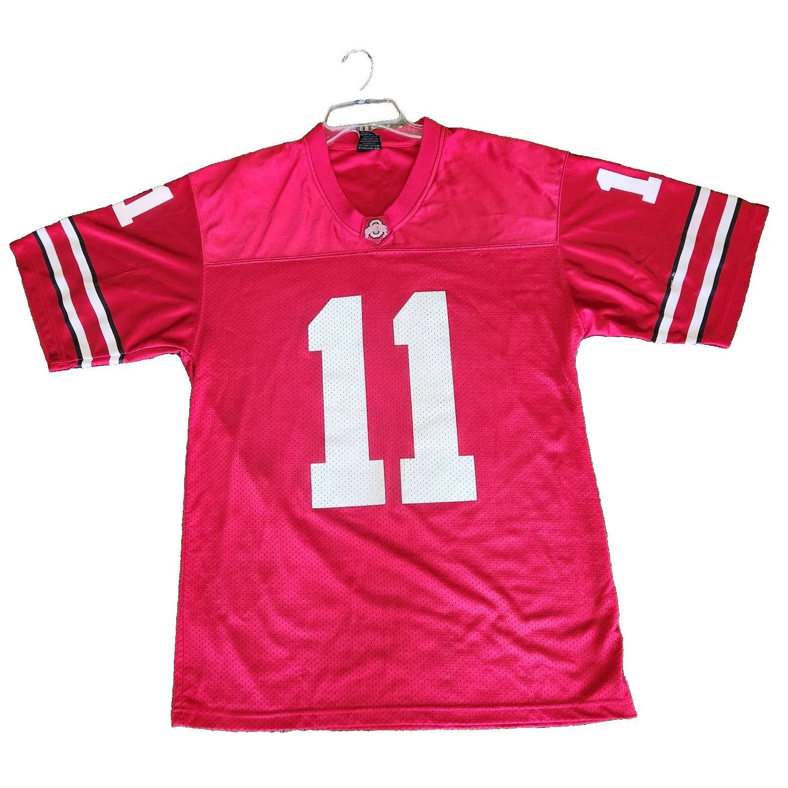Vintage Ohio State Buckeyes Football Shirt - Red OSU Team Jersey - Sz M 100% Poly