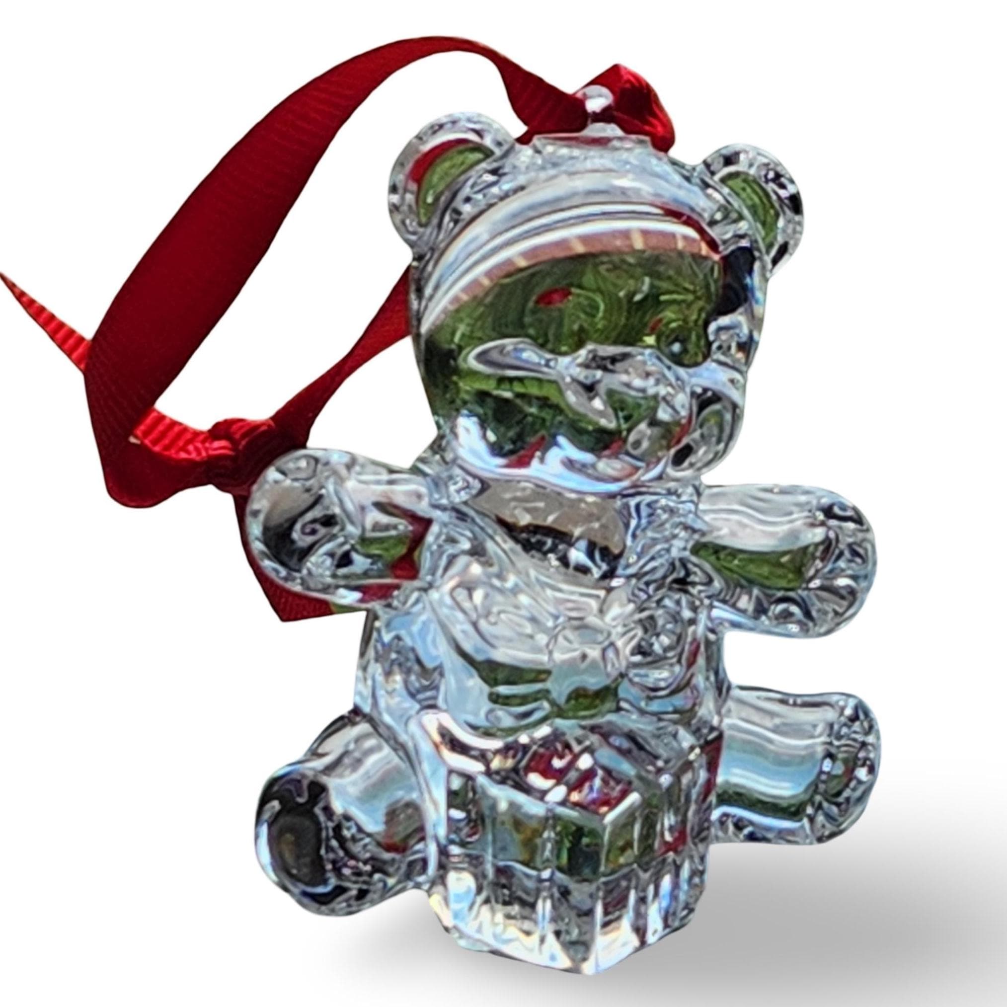 Waterford Marquis Crystal Teddy Bear Christmas Ornament - 1998 Ltd Ed 100th Anniversary Endearments Series - image 4